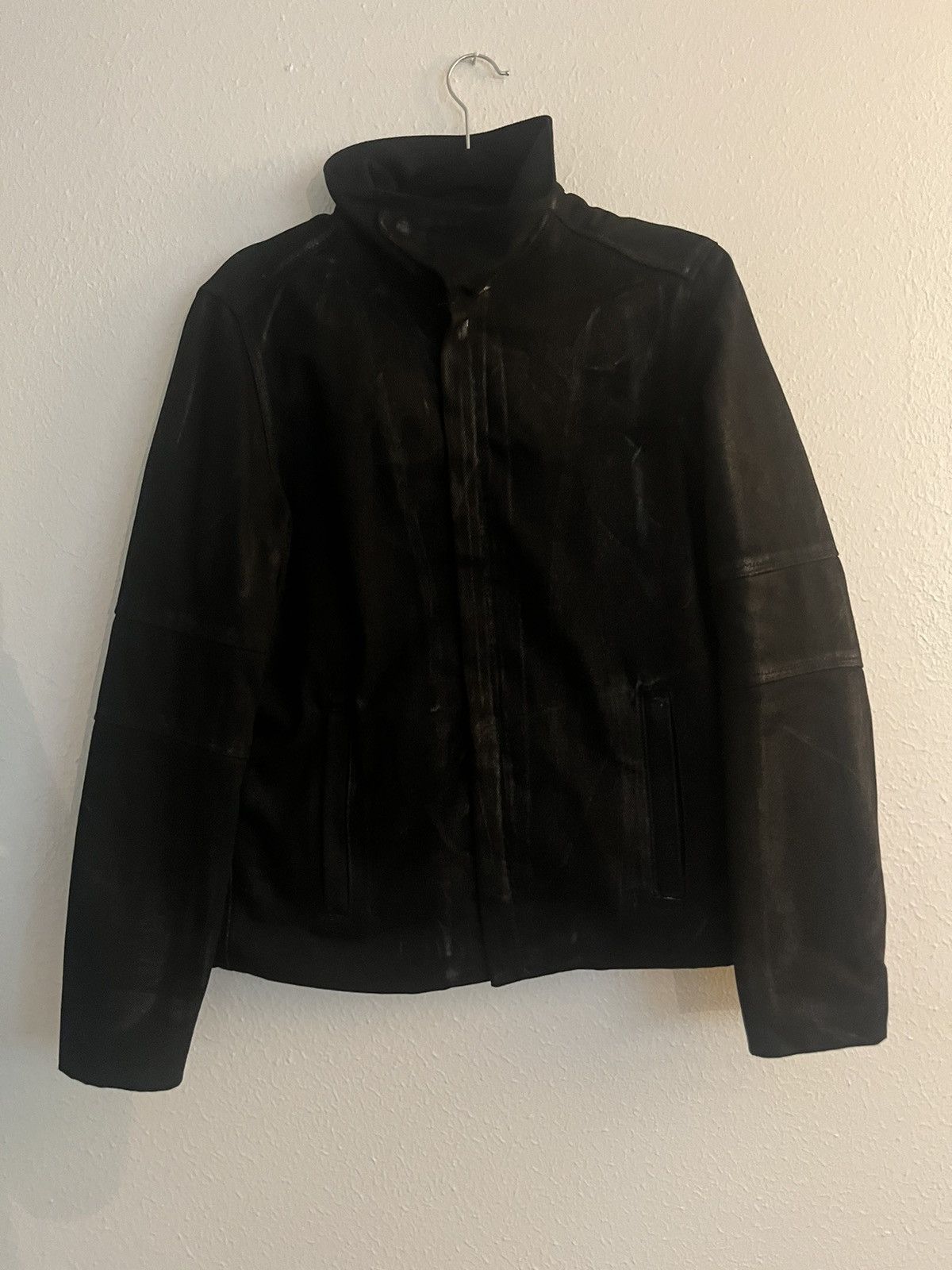 image of Waxed 001 Turtleneck - Fait Par Lui in Black, Men's (Size Medium)
