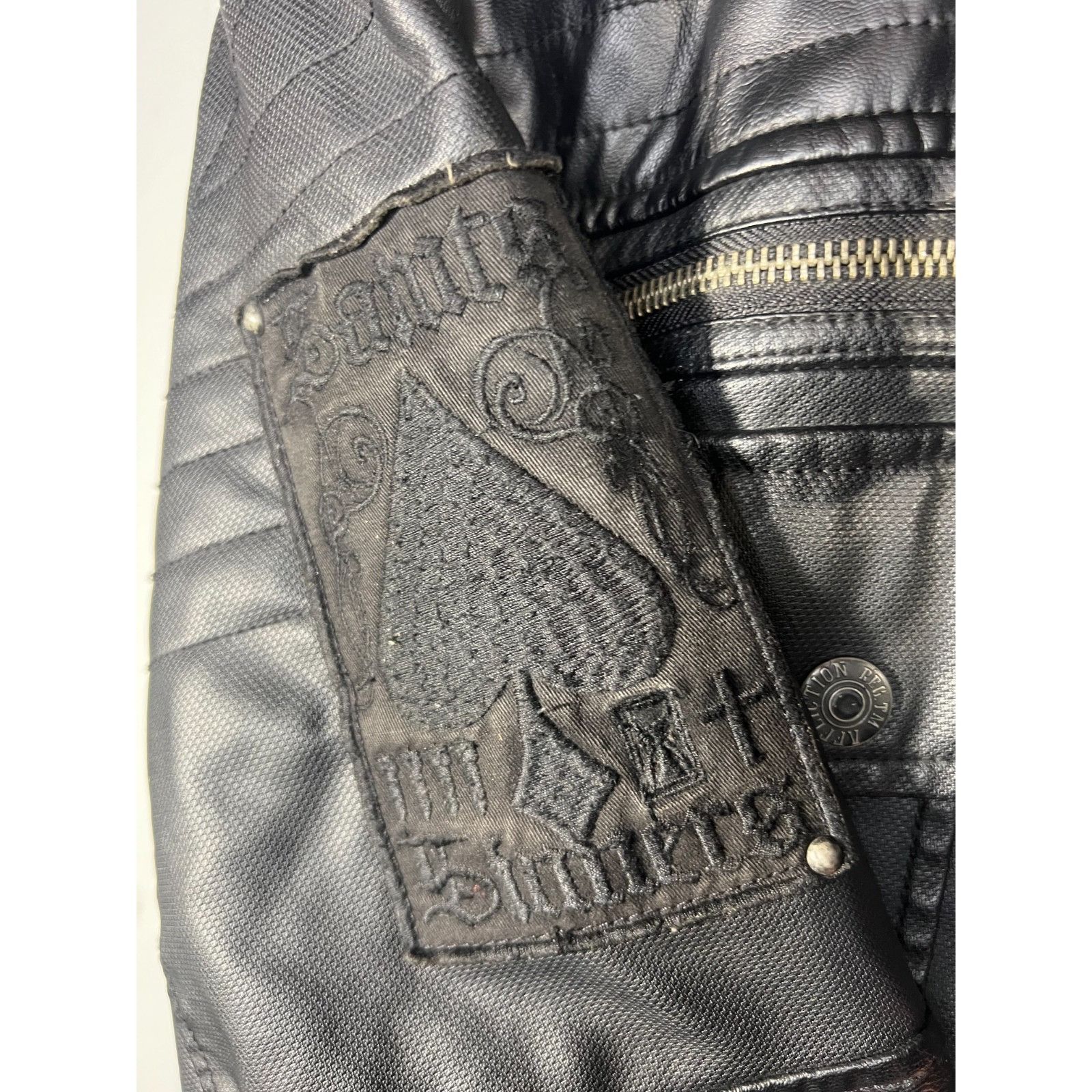 Affliction Afflication Black Premium Limited Edition Hood Faux Leather Size US M / EU 48-50 / 2 - 8 Thumbnail