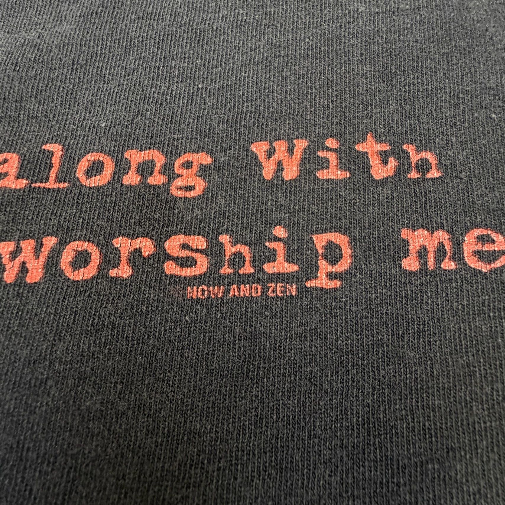 Delta VINTAGE Delta T-Shirt Mens 2XL Black I'm Easy To Get Along Worship Me Funny Quote Delta Shirt Mens 2XL Black Humor Quotes Size US XXL / EU 58 / 5 - 4 Thumbnail