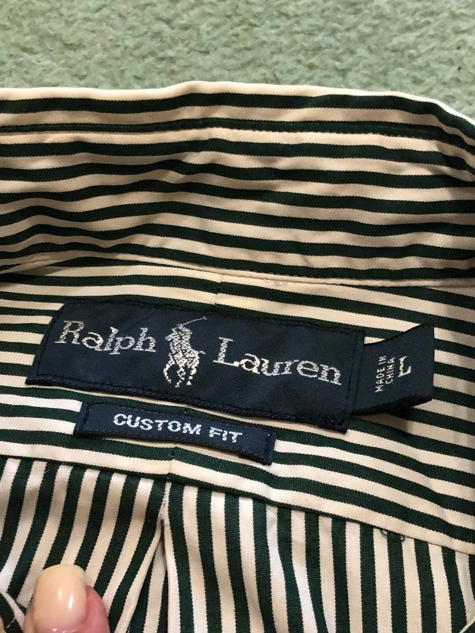 Ralph Lauren Vintage custom fit Shirt striped print Y2K Ralph Lauren Size US L / EU 52-54 / 3 - 2 Thumbnail