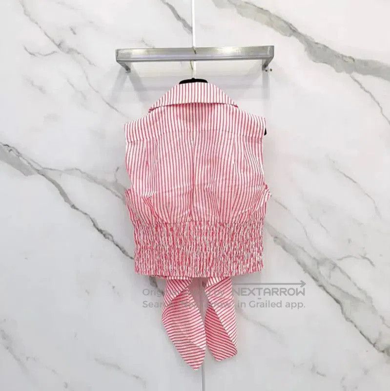 Chanel Chanel Color-Blocked Striped Short Sleeve T-Shirt . Size S / US 4 / IT 40 - 1 Thumbnail