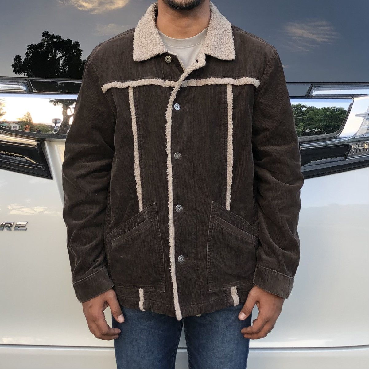 Japanese Brand Vintage ooh mow mao Conduray Lined Sherpa Jacket Size US M / EU 48-50 / 2 - 1 Thumbnail