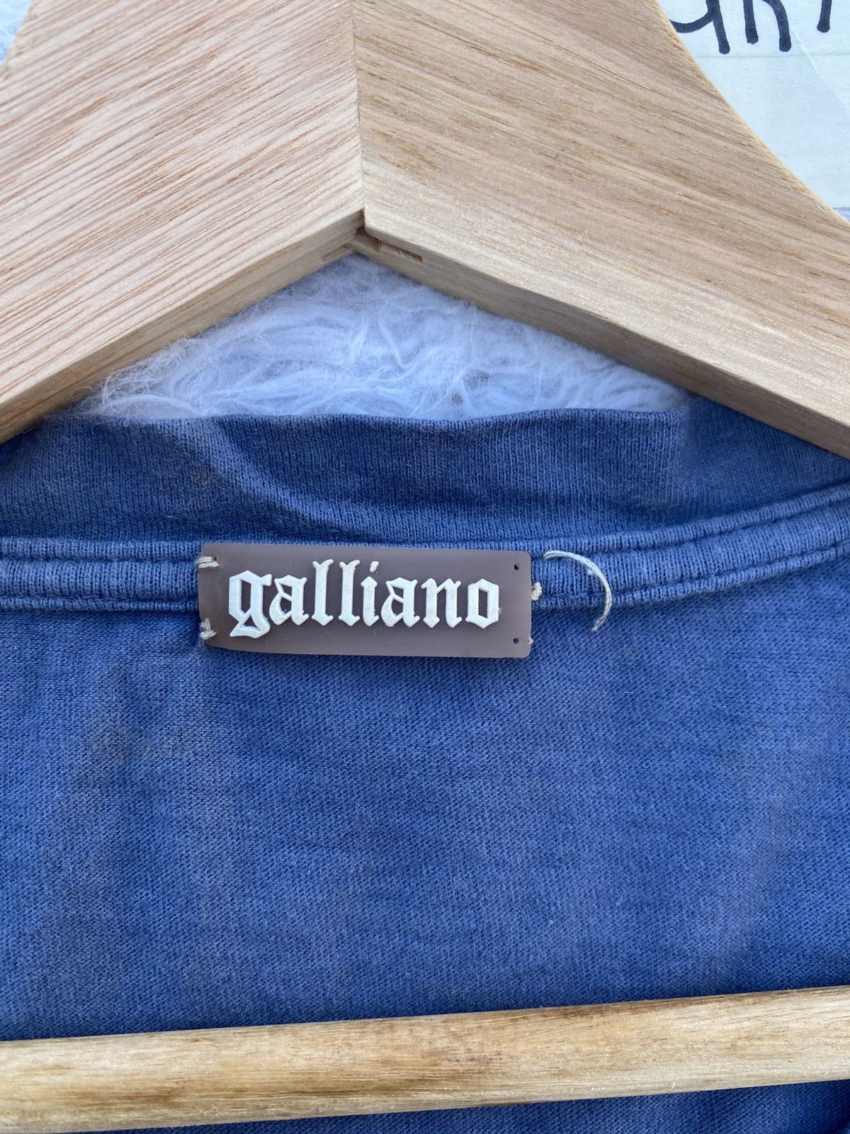John Galliano Rare Vintage John Galliano Big Logo Printed Longsleeve Tee Size US L / EU 52-54 / 3 - 12 Thumbnail