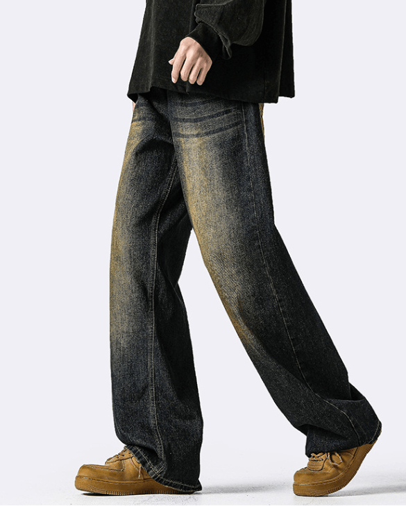 Japanese Brand × Jean Retro distressed washed American straight-leg casual jeans Size US 34 / EU 50 - 3 Thumbnail