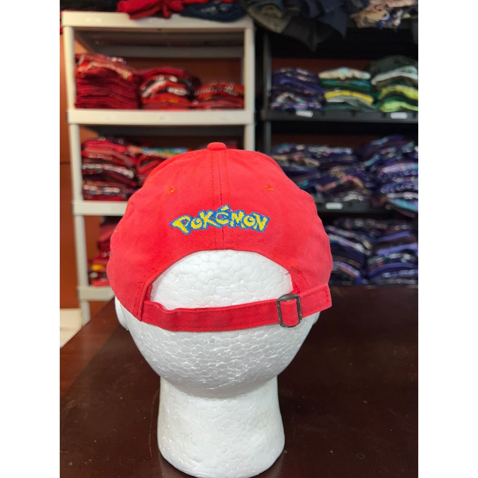 Vintage Pokemon Hat Logo Emblem White Red Cap Headwear Size ONE SIZE - 4 Thumbnail