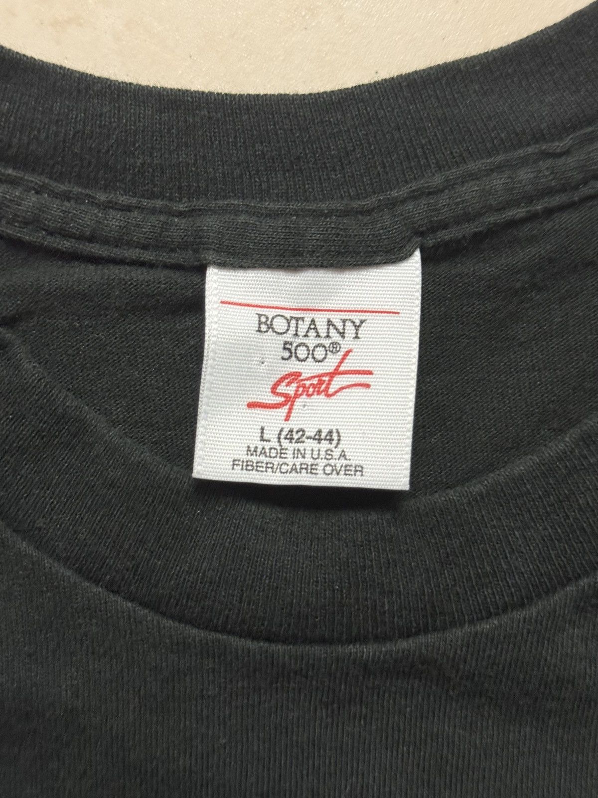 Vintage Vintage 90s Black Pocket Tee Single Stitch Size US L / EU 52-54 / 3 - 2 Thumbnail