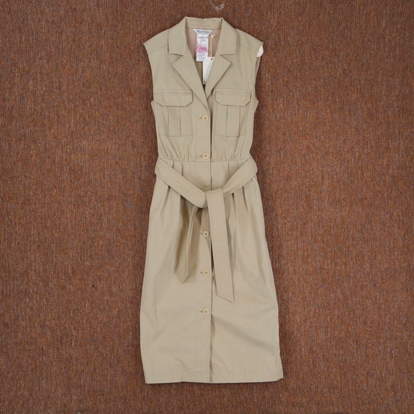 Max Mara Max Mara Beige Dress 36 Women Size S / US 4 / IT 40 - 1 Thumbnail
