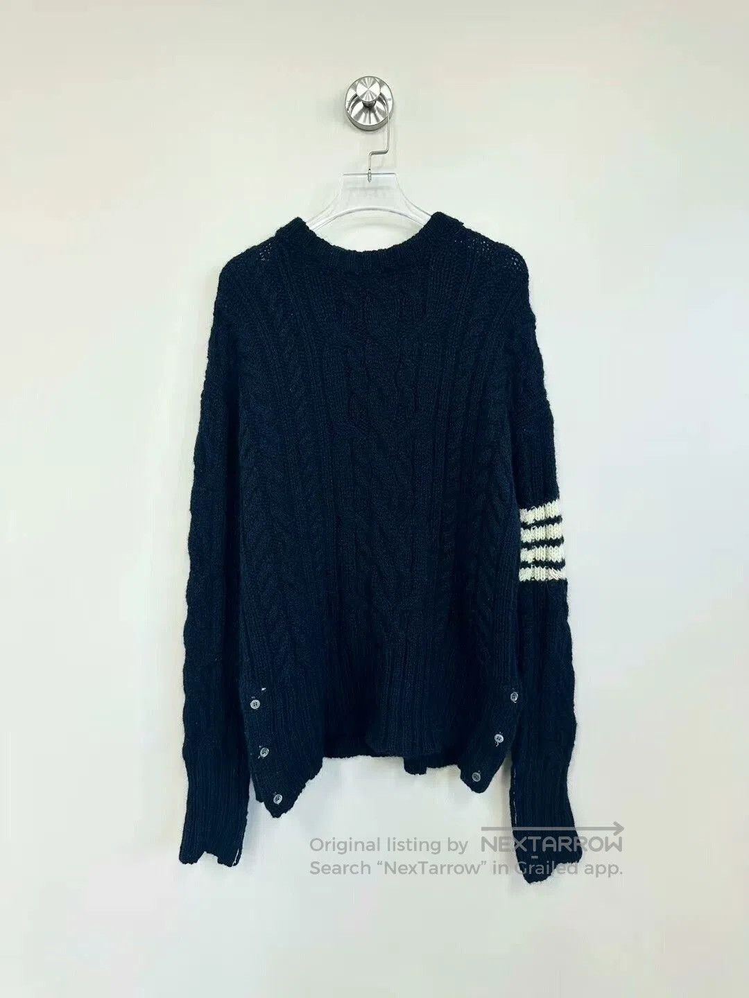 Thom Browne classic thom browne navy knit sweater. Size US S / EU 44-46 / 1 - 1 Thumbnail