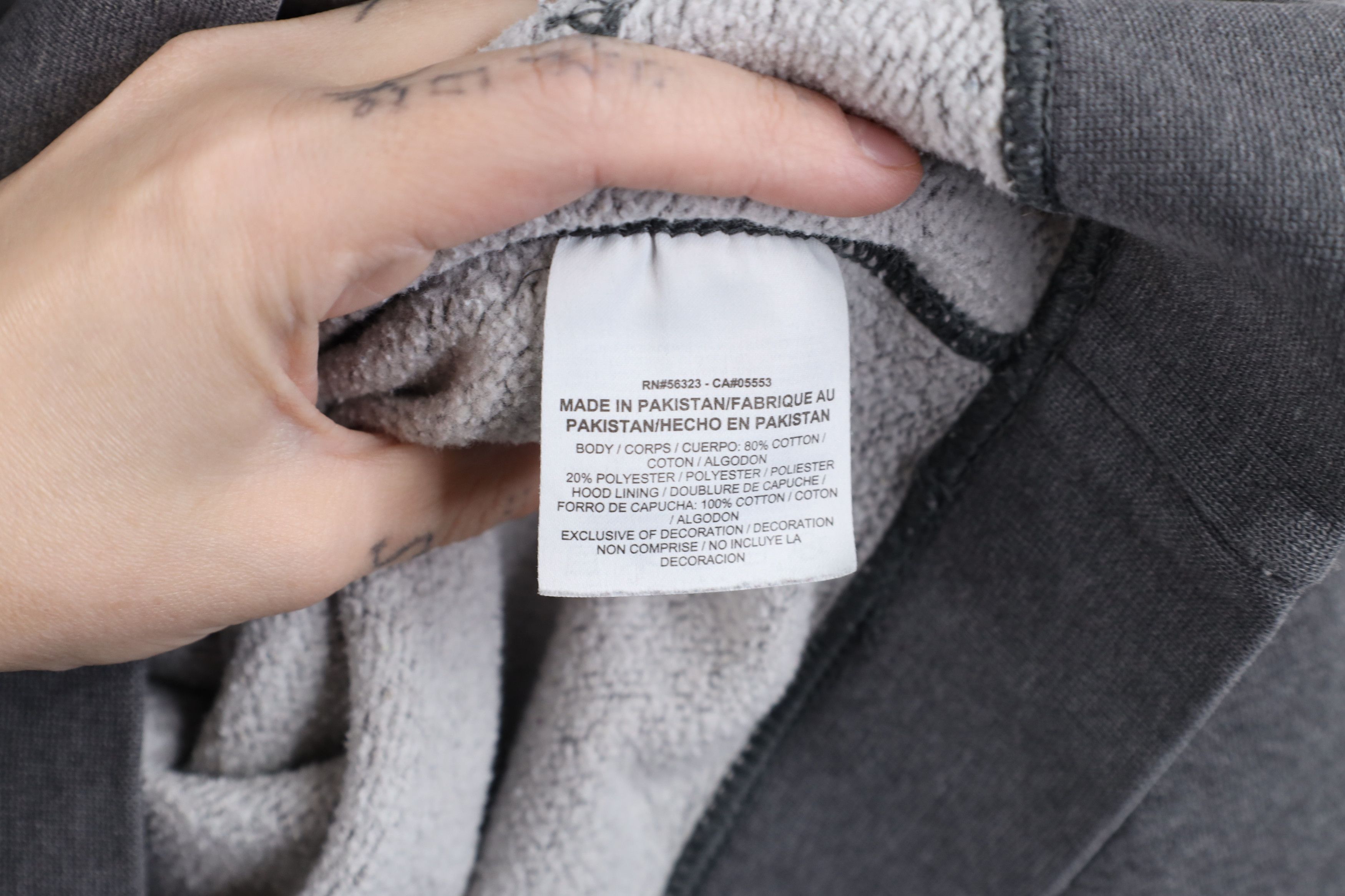 Nike × Vintage Vintage 90s Y2K Nike Travis Scott Mini Swoosh Hoodie Gray Size US L / EU 52-54 / 3 - 11 Thumbnail