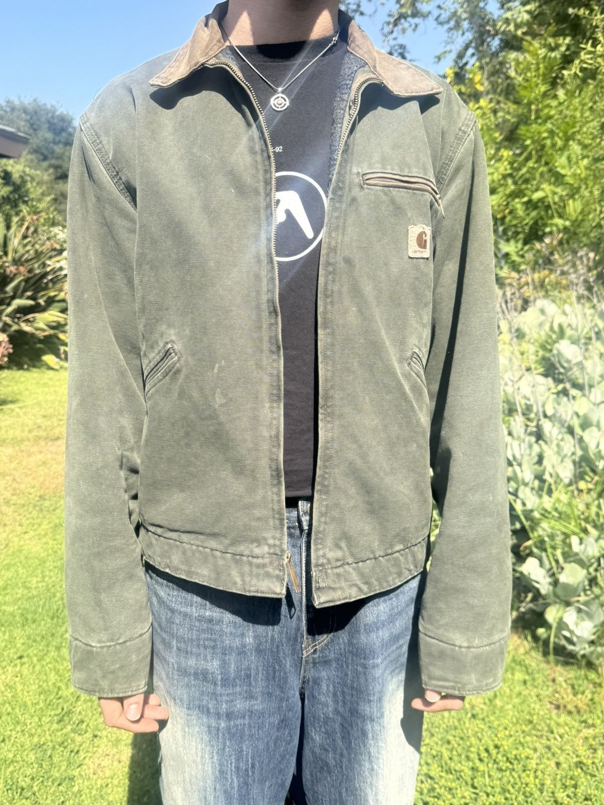 Carhartt Vintage j97mos green Carhartt Detroit Jacket Size US M / EU 48-50 / 2 - 1 Thumbnail