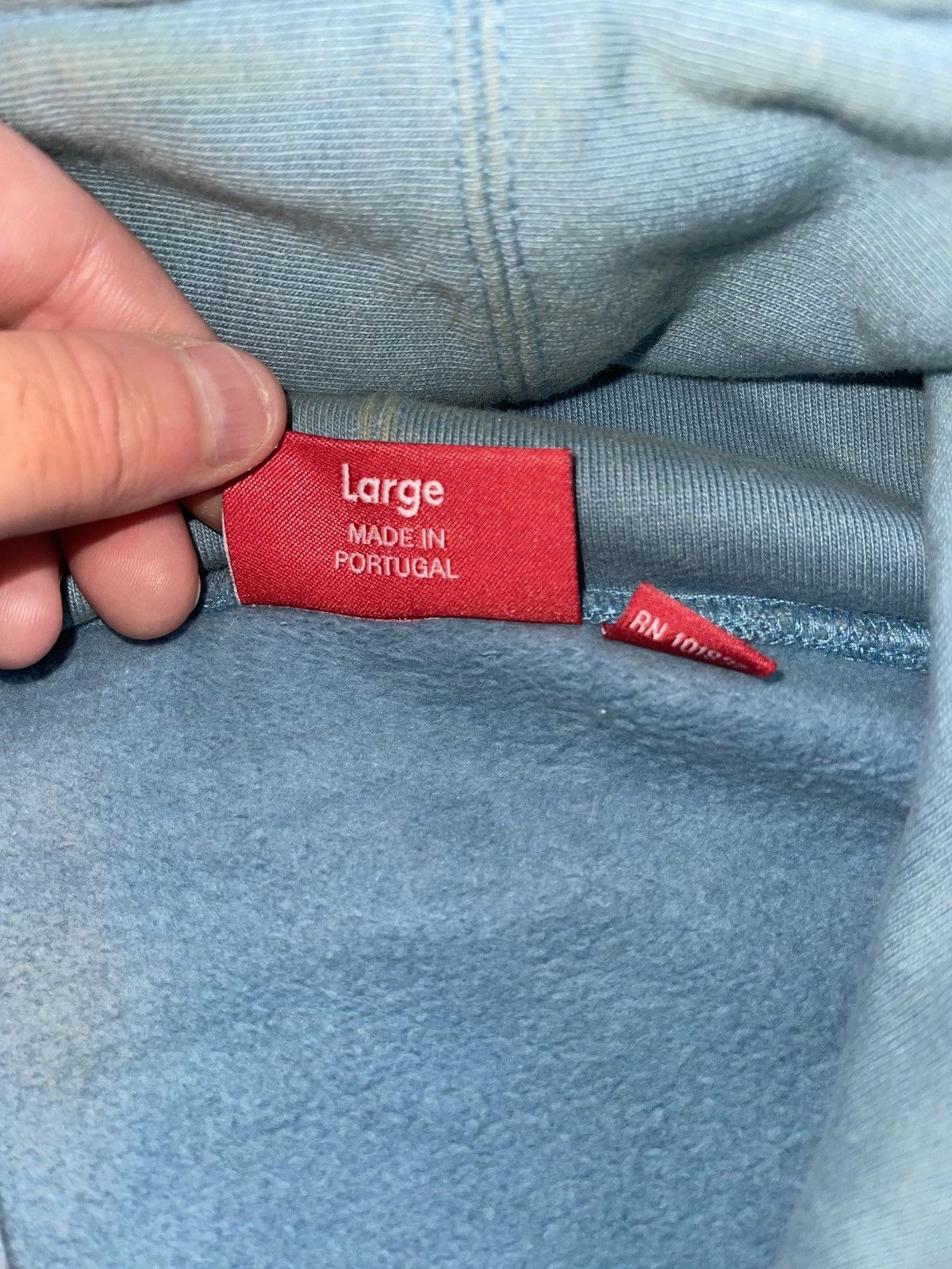 Supreme SUPREME CHAINSTITCH HOODIE LARGE DUSTY BLUE Size US L / EU 52-54 / 3 - 4 Thumbnail