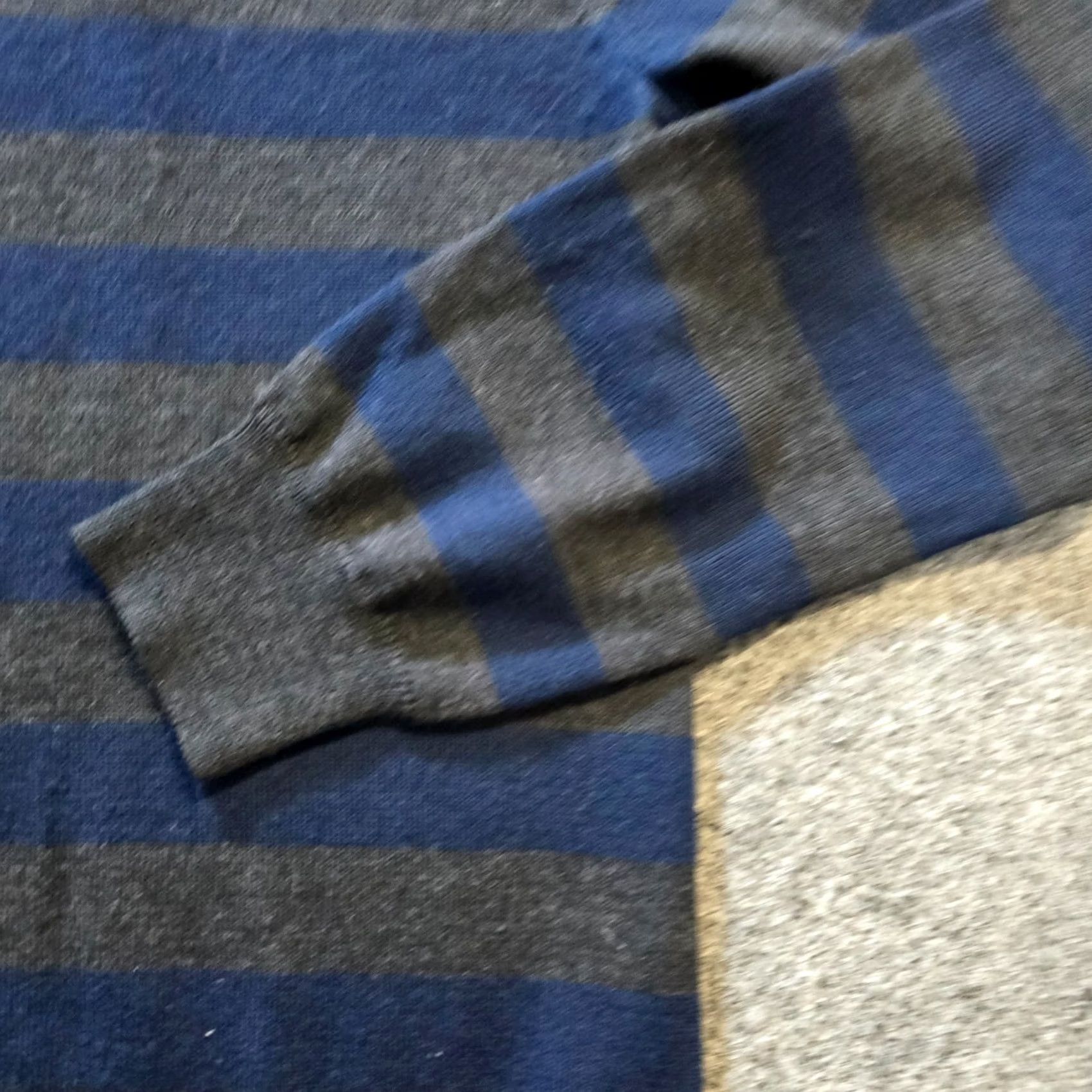 J.Crew J.CREW Sweater Men Size M Blue Gray Stripe Merino Wool V-Neck Casual Preppy Pullover Knit Long Sleeve Lightweight Regular Winter Fall Spring Size US M / EU 48-50 / 2 - 3 Thumbnail