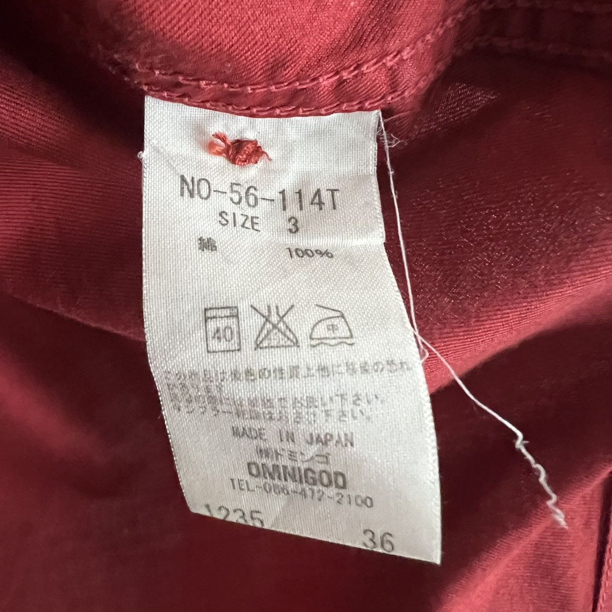 OMNIGOD OMNIGOD Japan Men’s Club Collar Button Up Shirt Size 3 Red Size US M / EU 48-50 / 2 - 4 Thumbnail