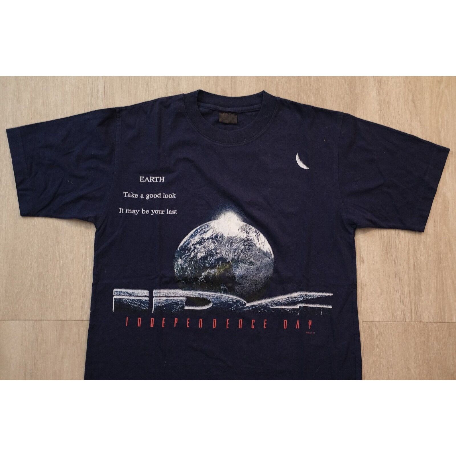 Other Vintage 1996 Independence Day ID4 Earth Movie Promo RARE XL Size US L / EU 52-54 / 3 - 1 Thumbnail