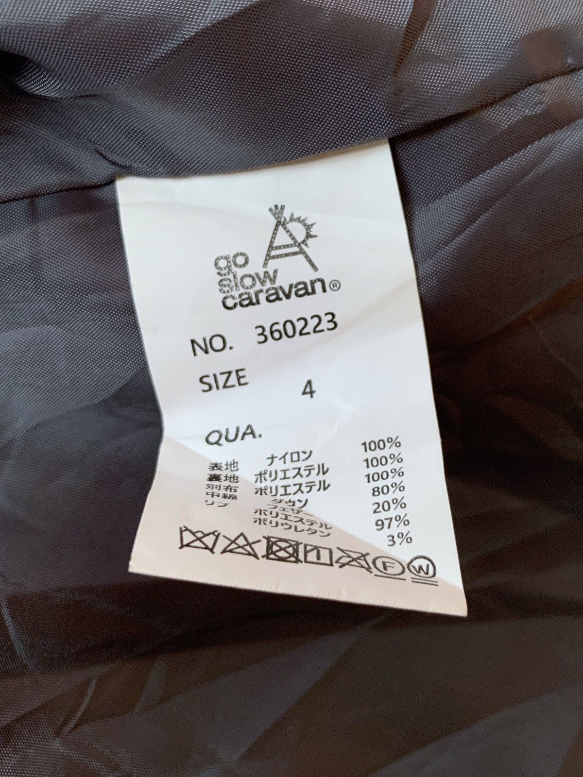 Japanese Brand × go slow caravan Go slow caravan puffer hooded jacket Size US M / EU 48-50 / 2 - 12 Thumbnail