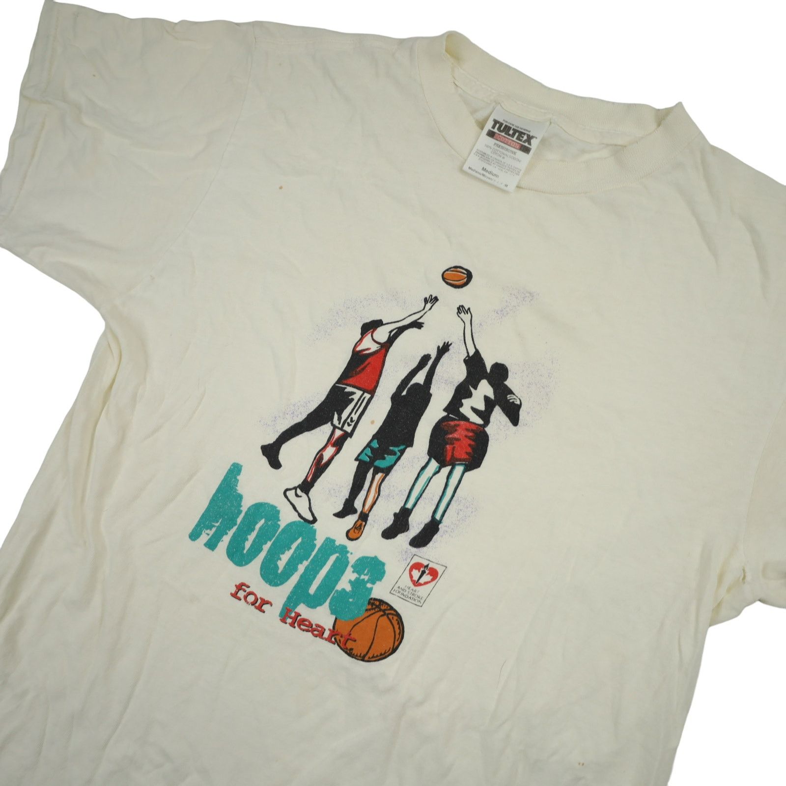 Vintage Vintage Hoops for Hearts Graphic T Shirt Size US M / EU 48-50 / 2 - 2 Thumbnail