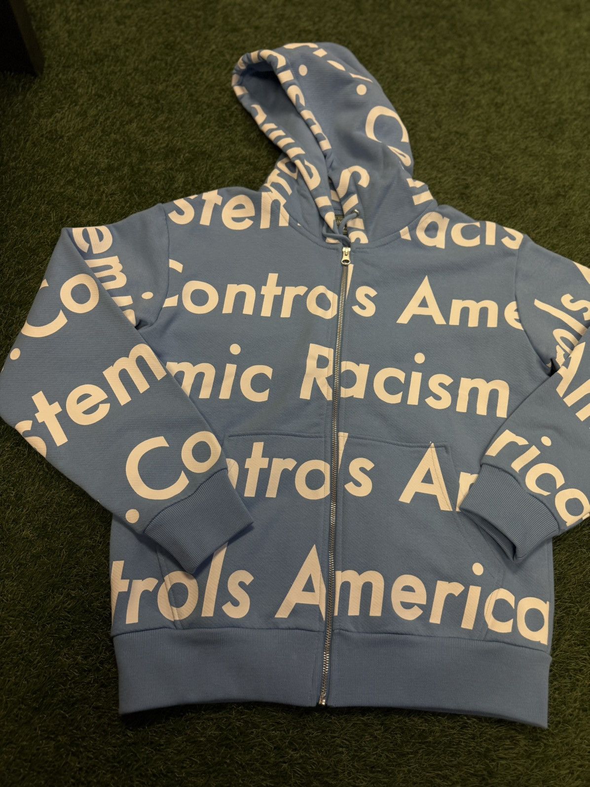 DENIM TEARS Denim Tears Systematic Racism Controls America Hoodie Small Size US S / EU 44-46 / 1 - 3 Thumbnail