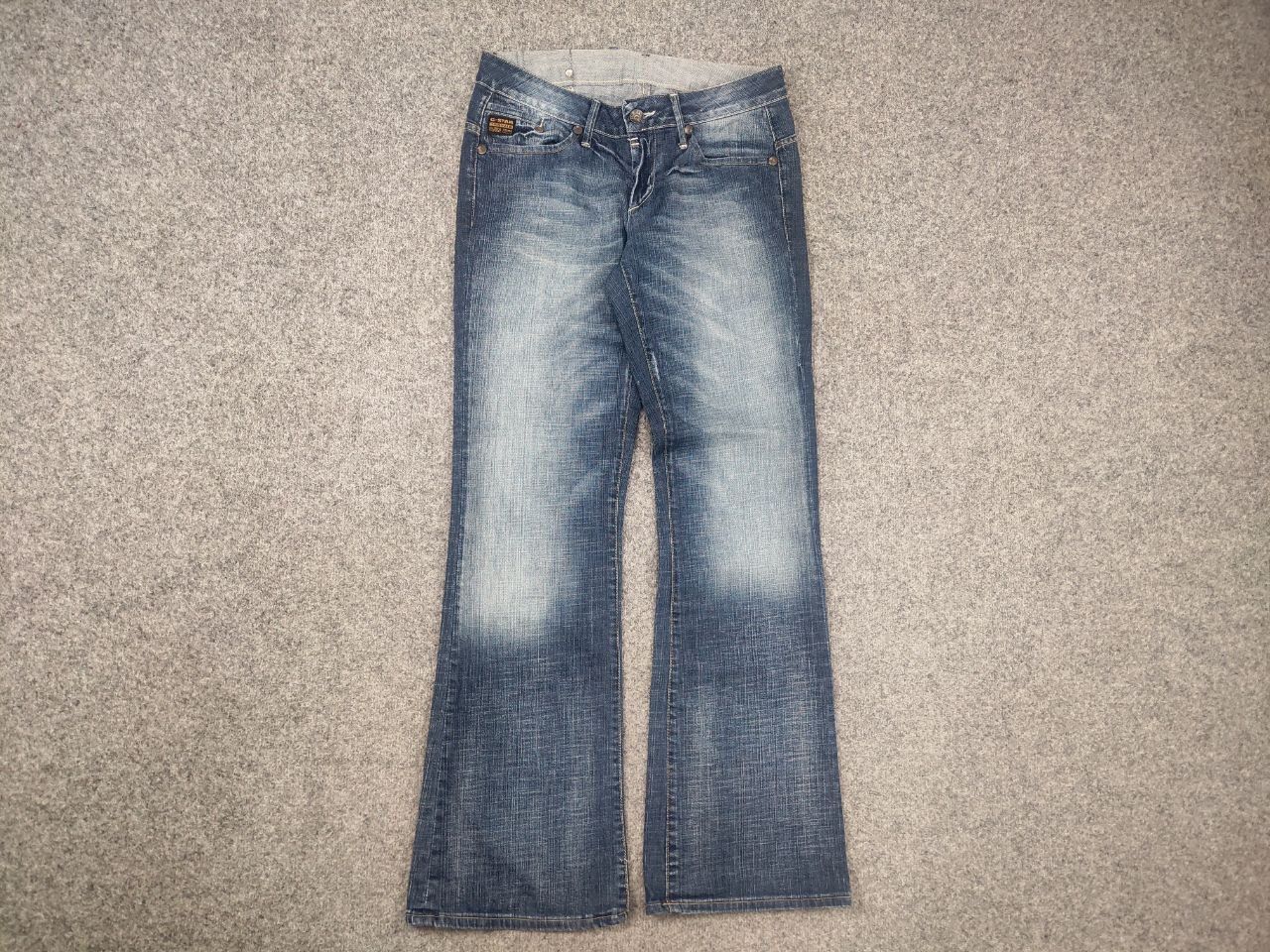 G-Star Vintage G Star Y2K Flared Jeans Low Rise Belt LBG Bootcut Size US 31 - 6 Thumbnail