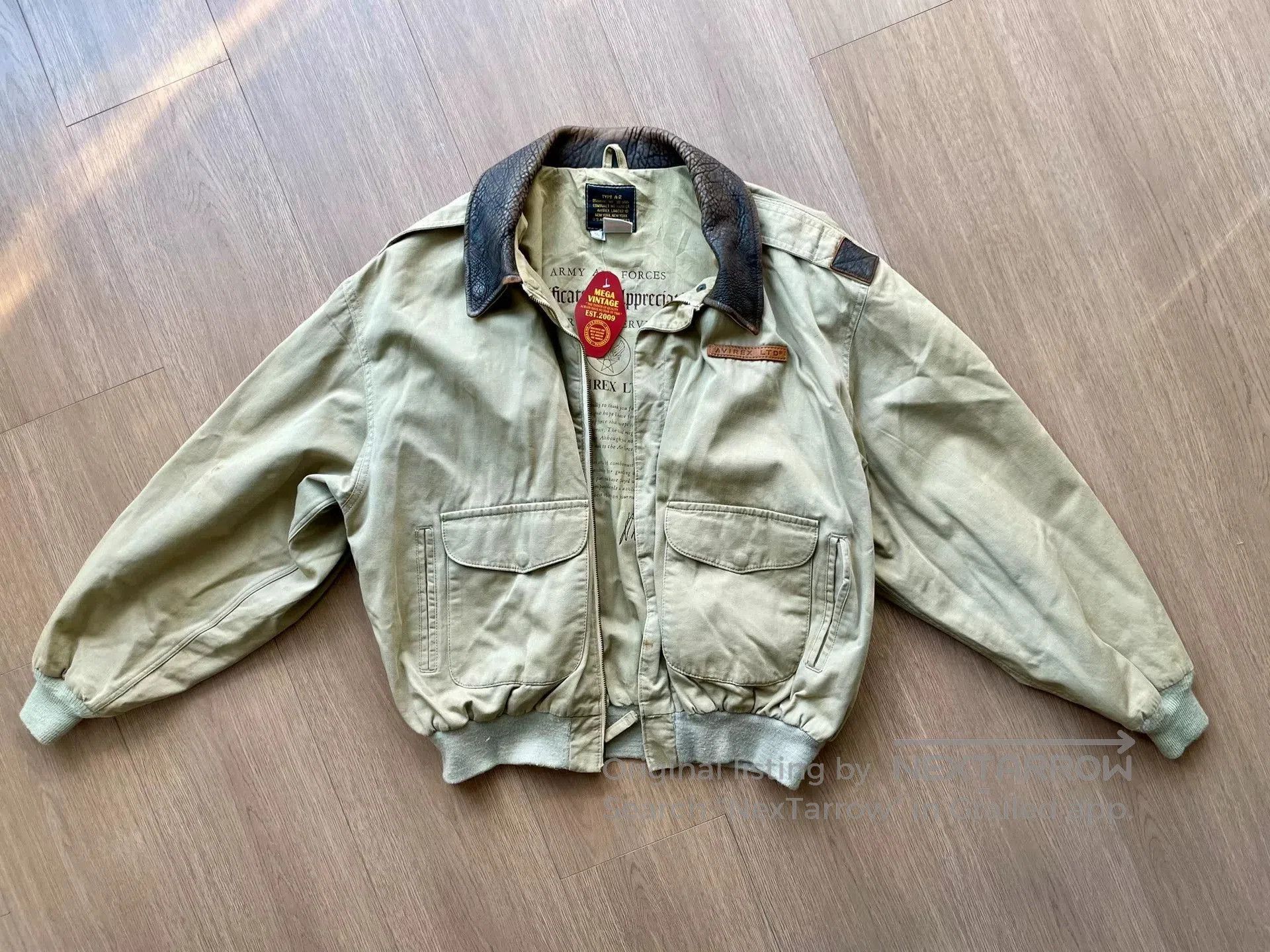 Avirex Avirex A-2 Vintage Flight Jacket XL. Size US XL / EU 56 / 4 - 1 Thumbnail