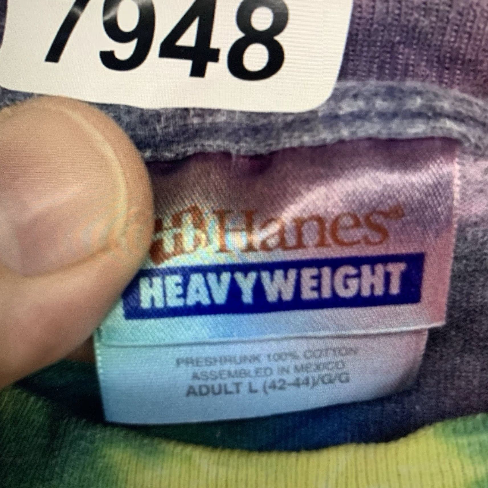 Hanes Vintage Hanes Tie Dye T-Shirt Men Large Geometric Jamaica Beach 90s Cotton Size US L / EU 52-54 / 3 - 4 Thumbnail