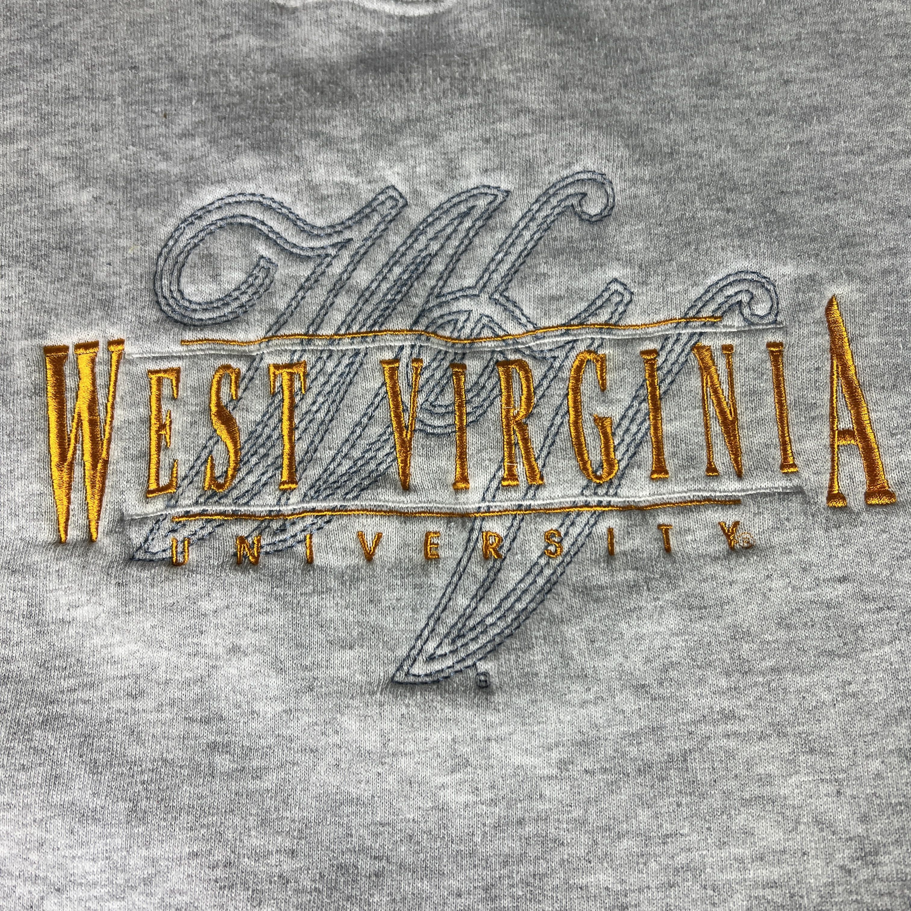 NCAA × Vintage VTG 90s West Virginia Mountaineers Sweatshirt Grey Crewneck Size US XXL / EU 58 / 5 - 6 Thumbnail