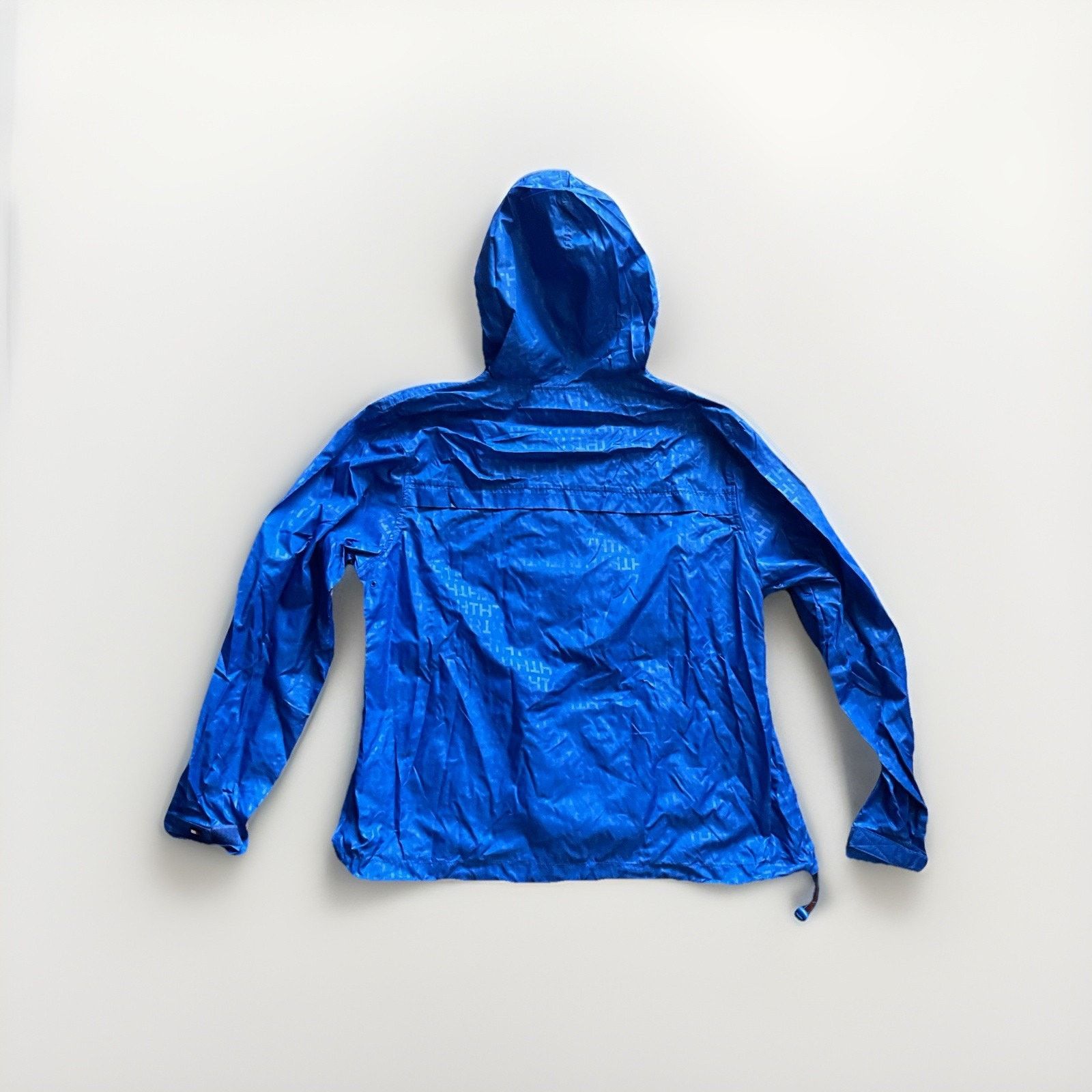 Tommy Hilfiger Vtg Tommy Hilfiger Hooded Windbreaker Jacket XL Blue Size XL / US 12-14 / IT 48-50 - 7 Thumbnail