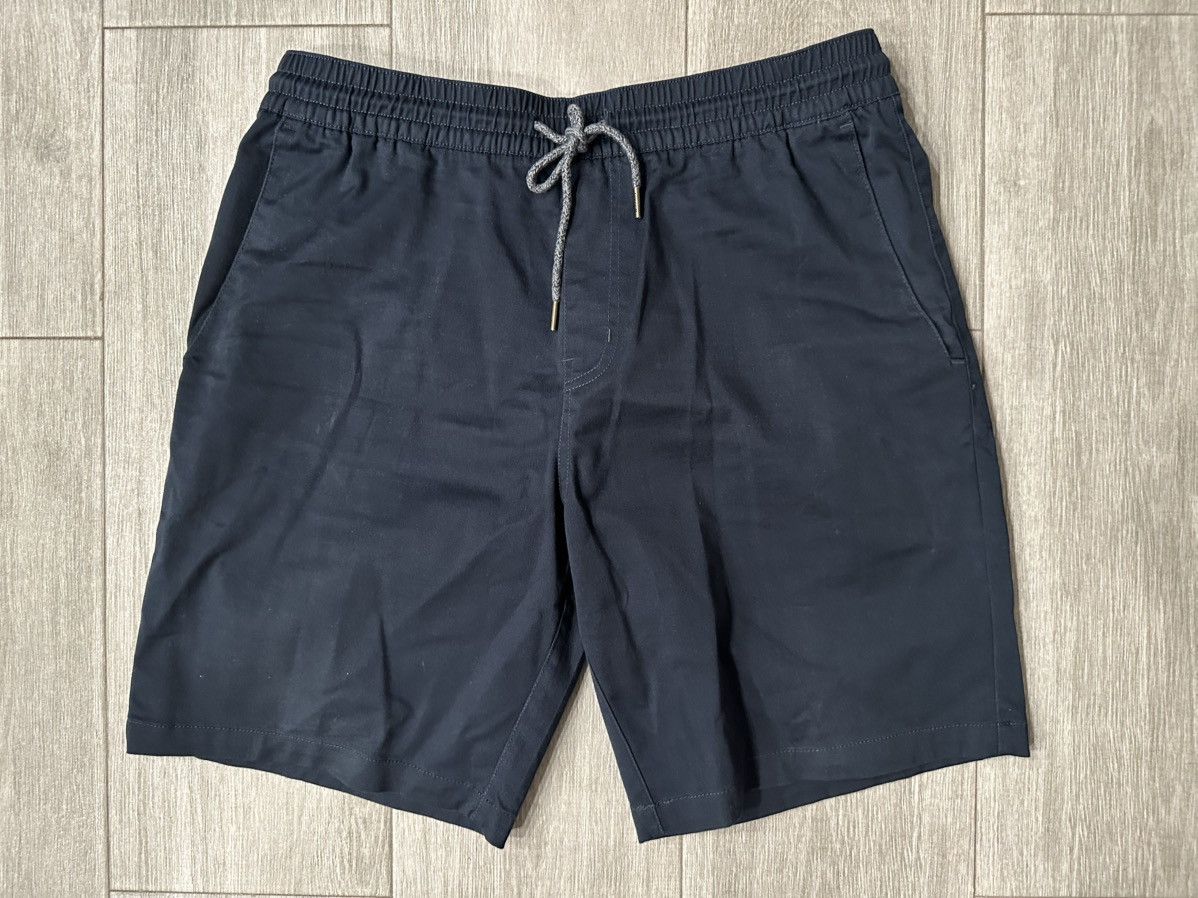 Volcom Volcom Frickin Elastic Waist 19" Chino Shorts Navy Blue L Size US 36 / EU 52 - 1 Thumbnail