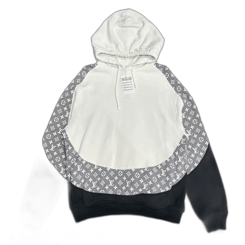 Louis Vuitton Louis Vuitton Black White Half Printed Hoodie Size US L / EU 52-54 / 3 - 1 Thumbnail