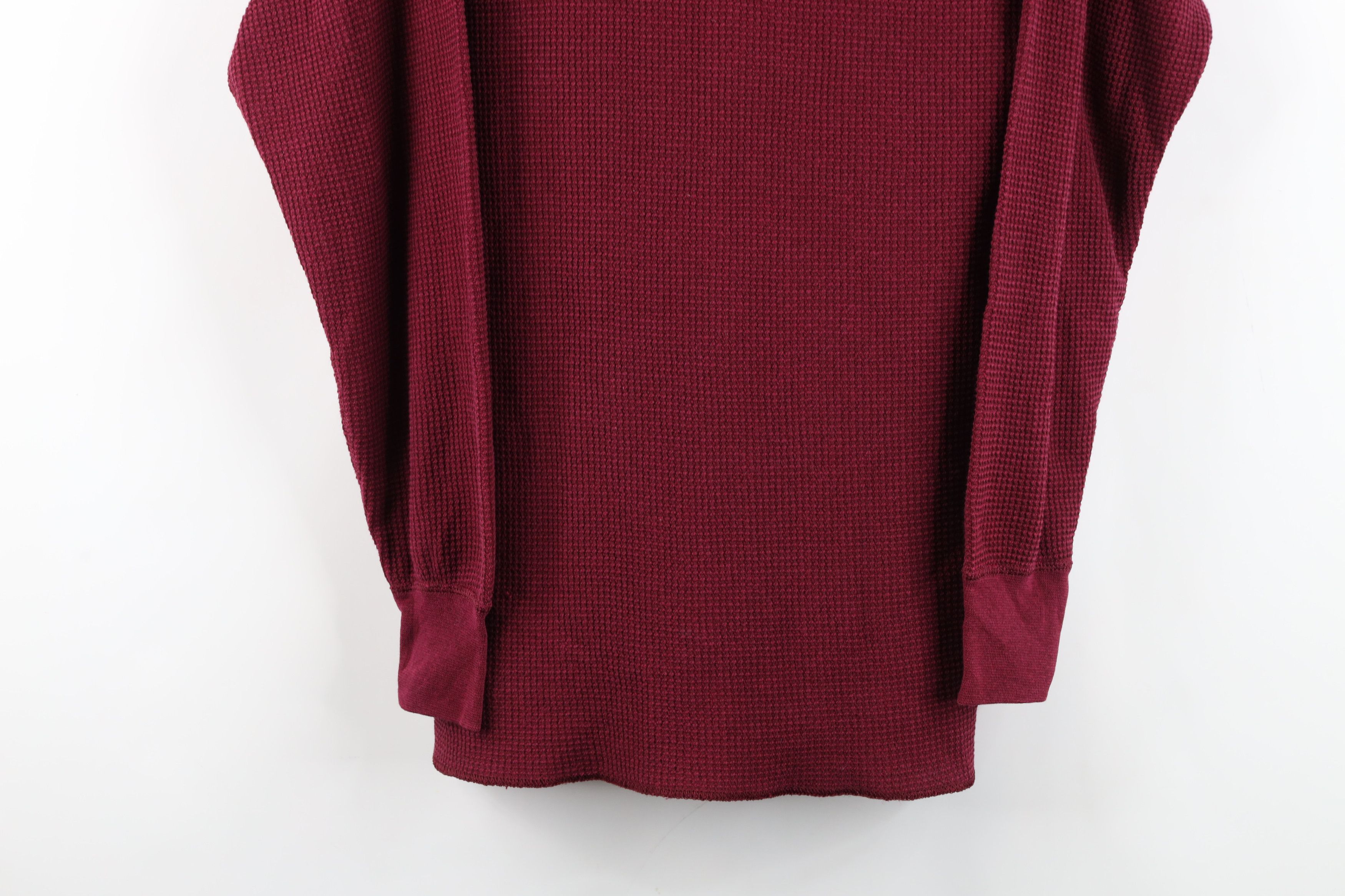 Vintage Vintage 90s Streetwear Knit Long Sleeve T-Shirt Red USA Size US XL / EU 56 / 4 - 3 Thumbnail