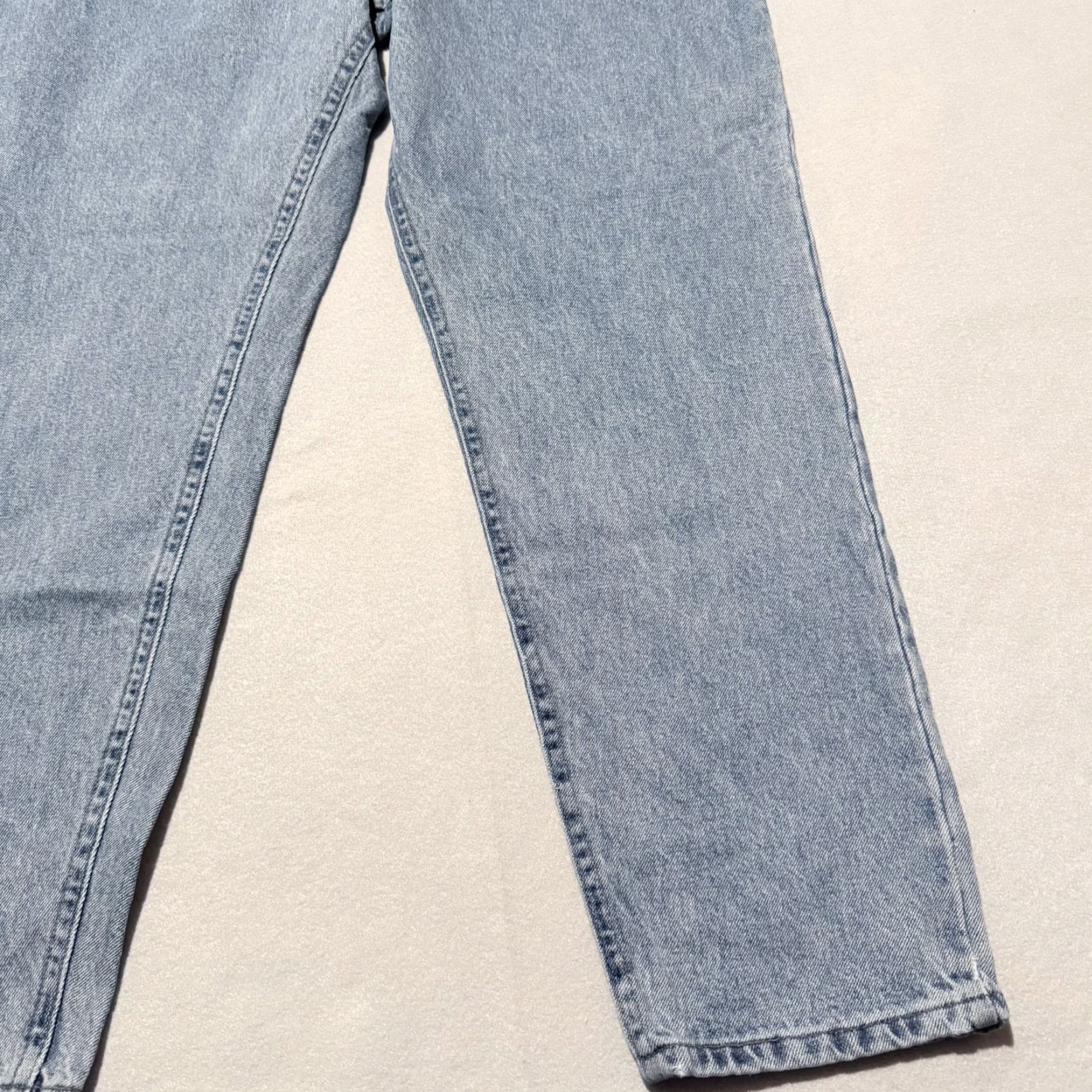 Lee VINTAGE Lee Jeans Women's Blue Denim High Rise Classic Pockets Straight Zip Fly - 32x29 Size 24" / US 00 / IT 34 - 4 Thumbnail
