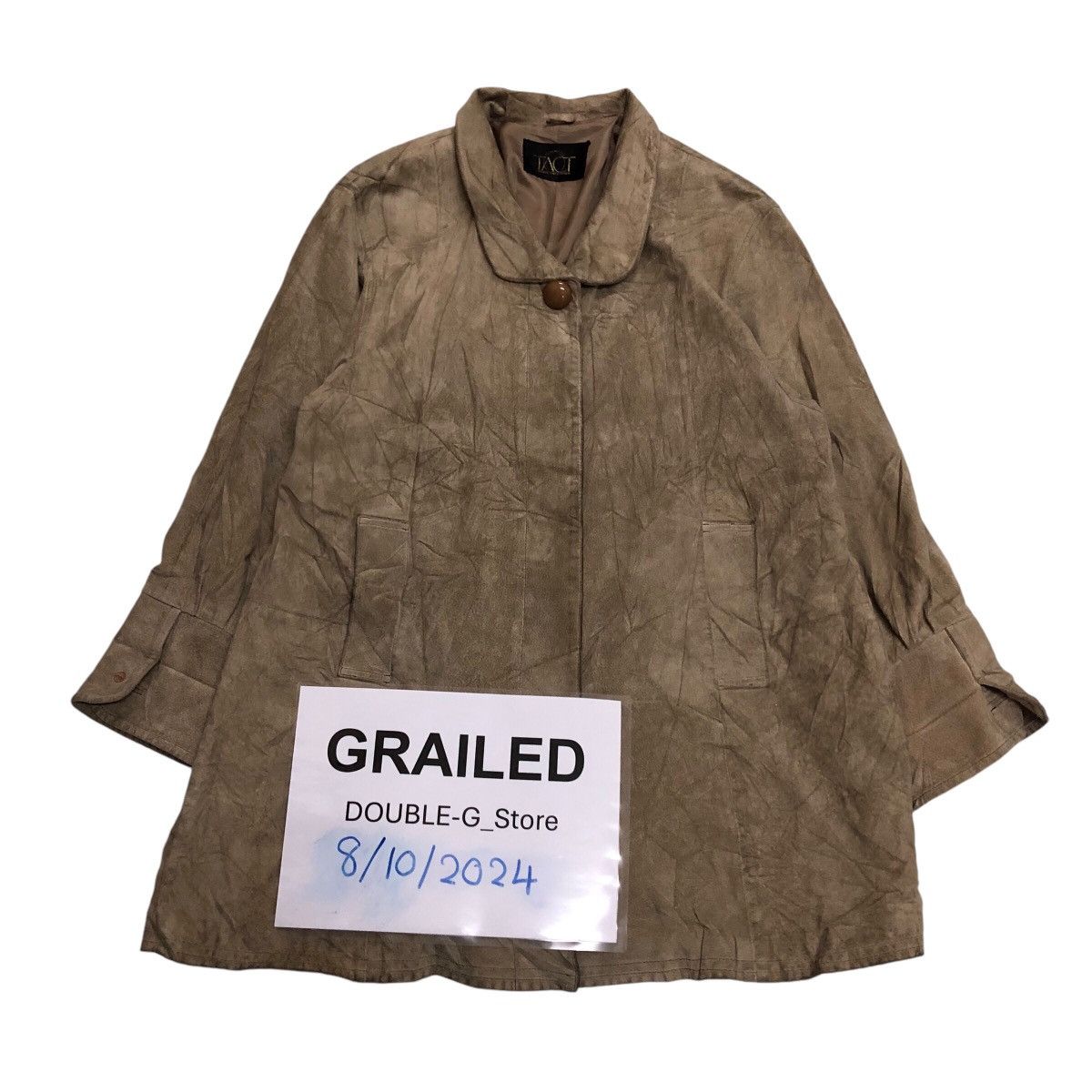 Japanese Brand × Vintage 📌Vintage Biker Genuine Leather Tact Button Issey Miyake Size US M / EU 48-50 / 2 - 1 Thumbnail