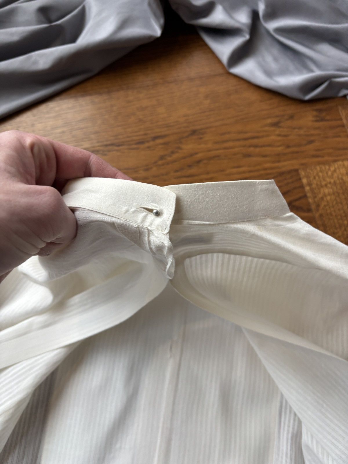 Arrow × Vintage 1940s Bib Front Back Button Dress Shirt Vintage Arrow Size US S / EU 44-46 / 1 - 8 Thumbnail