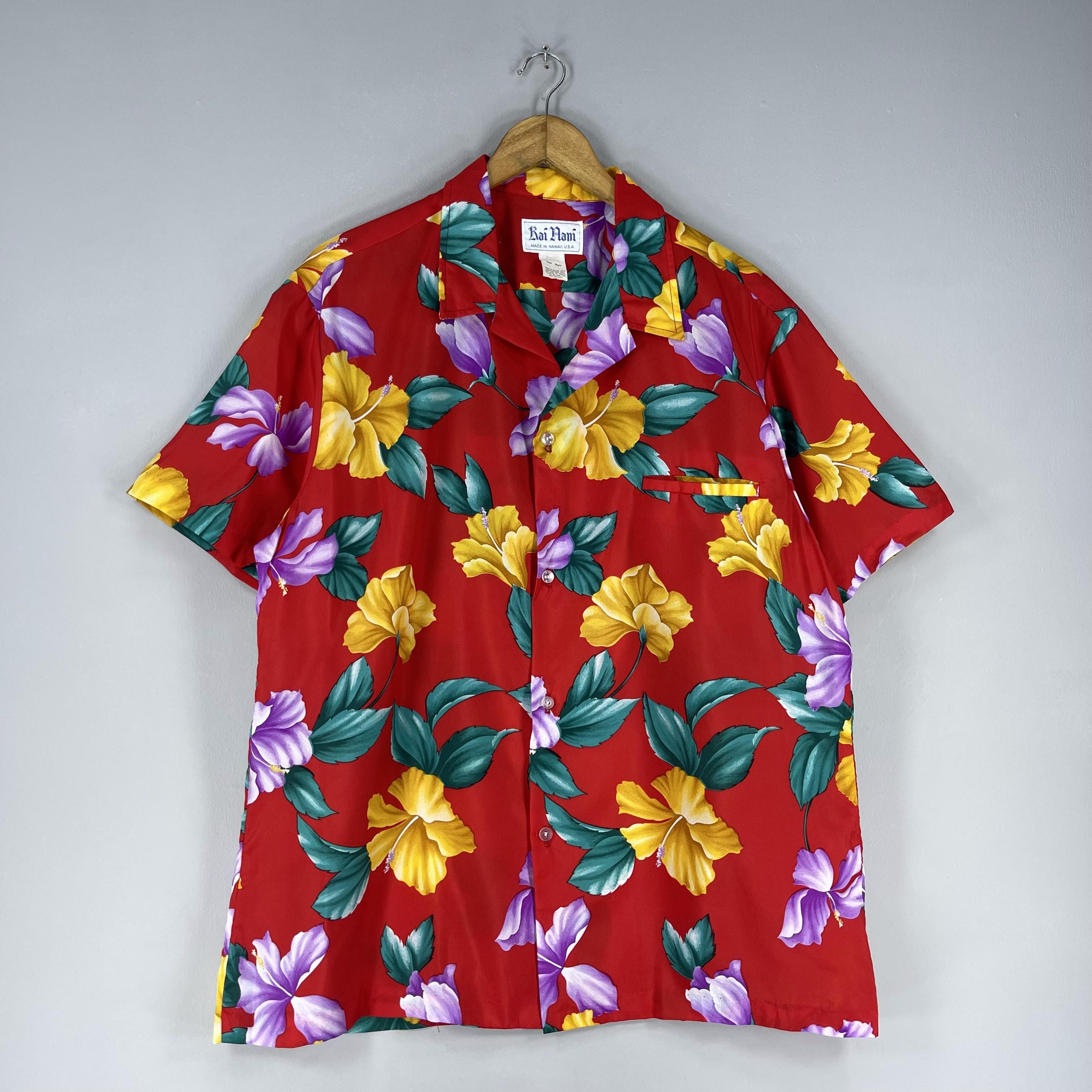Vintage Vintage KAI NANI Beach Tropical Hibiscus Hawaii Shirt Size US L / EU 52-54 / 3 - 4 Thumbnail