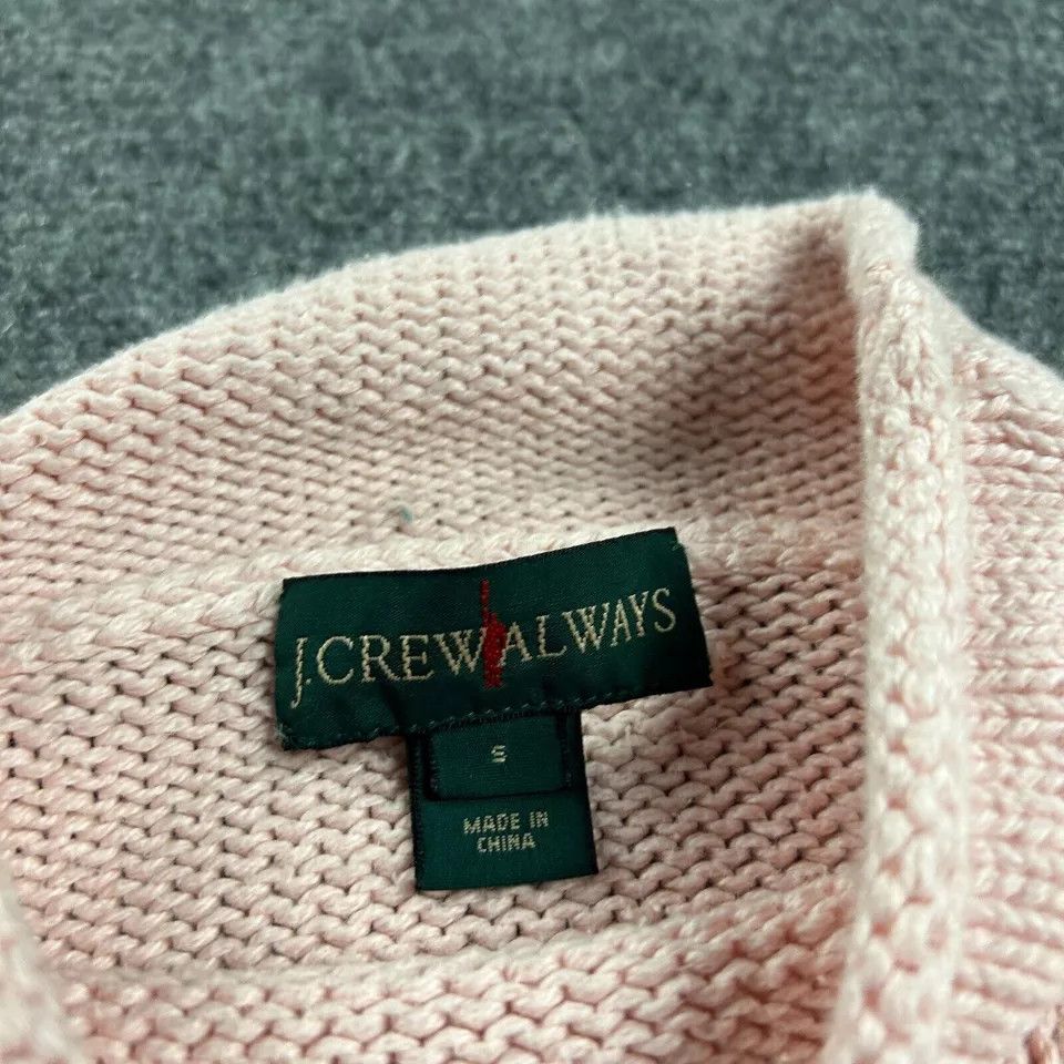 J.Crew × Vintage Vintage J Crew Sweater Womens Small Pink Chunk Knit Always Size S / US 4 / IT 40 - 2 Thumbnail