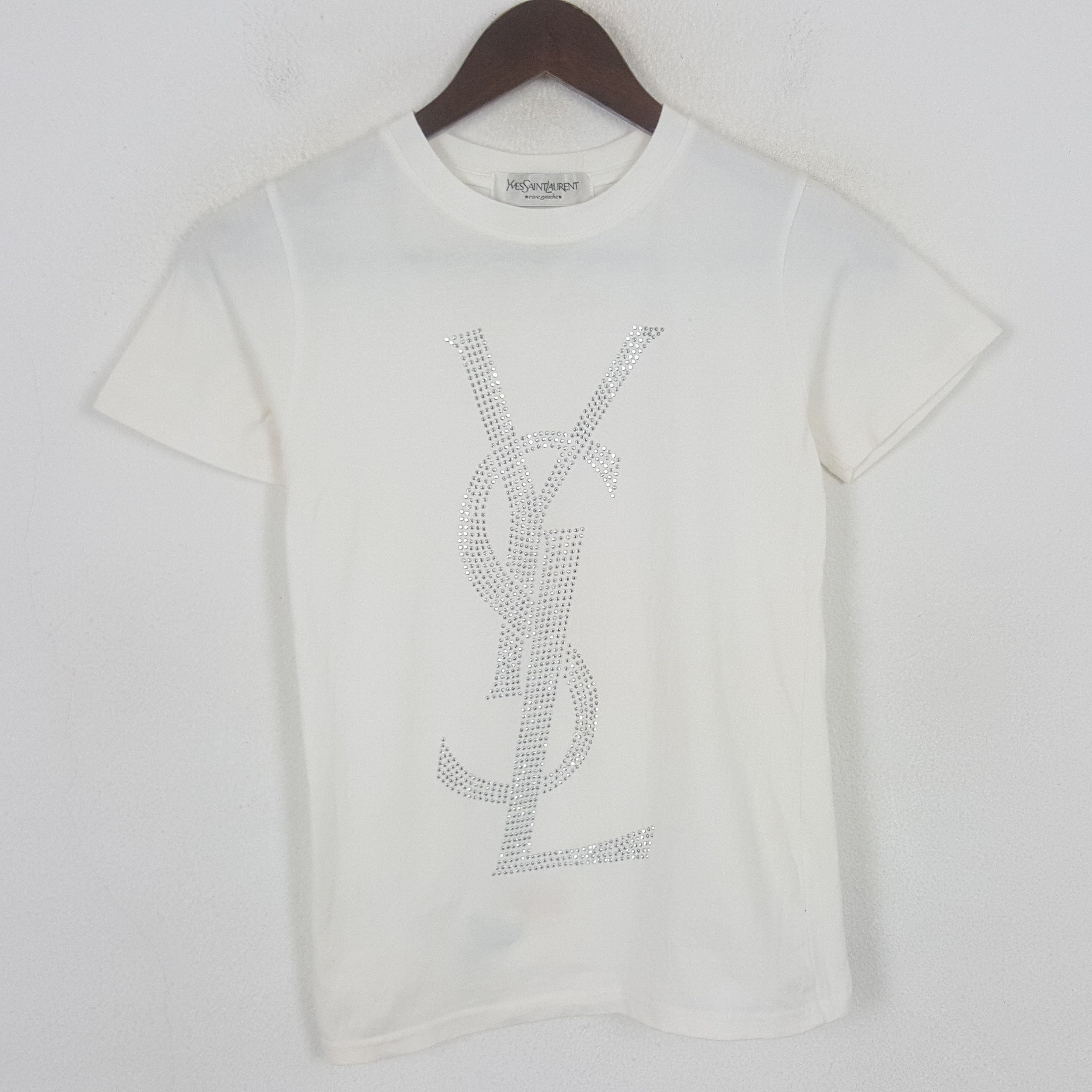 Other Vintage Yves Saint Laurent Logo Tshirt Size XXS / US 00 / IT 34 - 1 Thumbnail