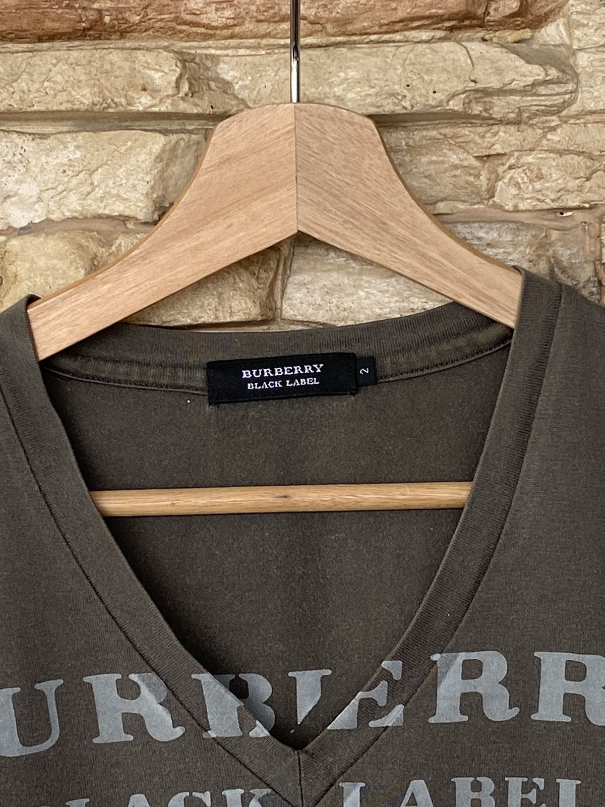 Vintage Rare Vintage Burberry Black Label Spellout Print Tees Size US M / EU 48-50 / 2 - 5 Thumbnail
