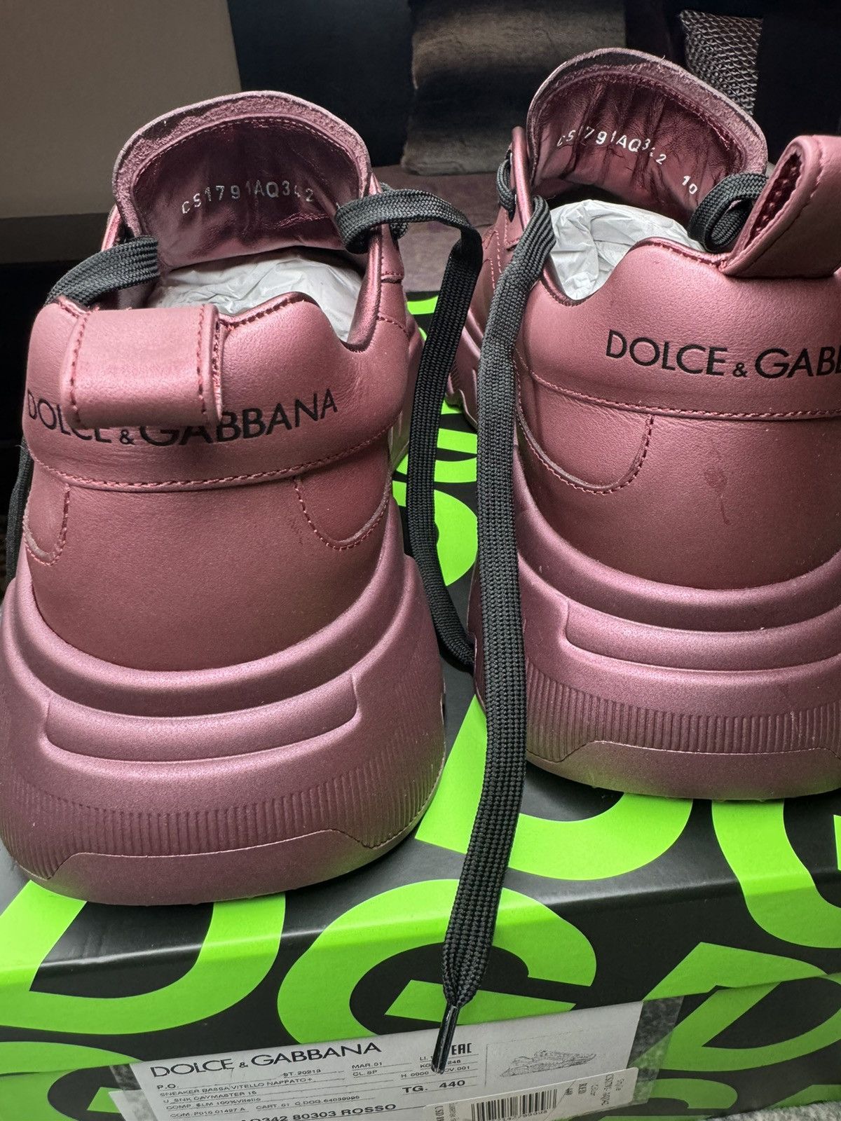 Dolce & Gabbana Dolce & Gabbana Sneaker Bassa Vitello Nappato Size US 11 / EU 44 - 6 Thumbnail