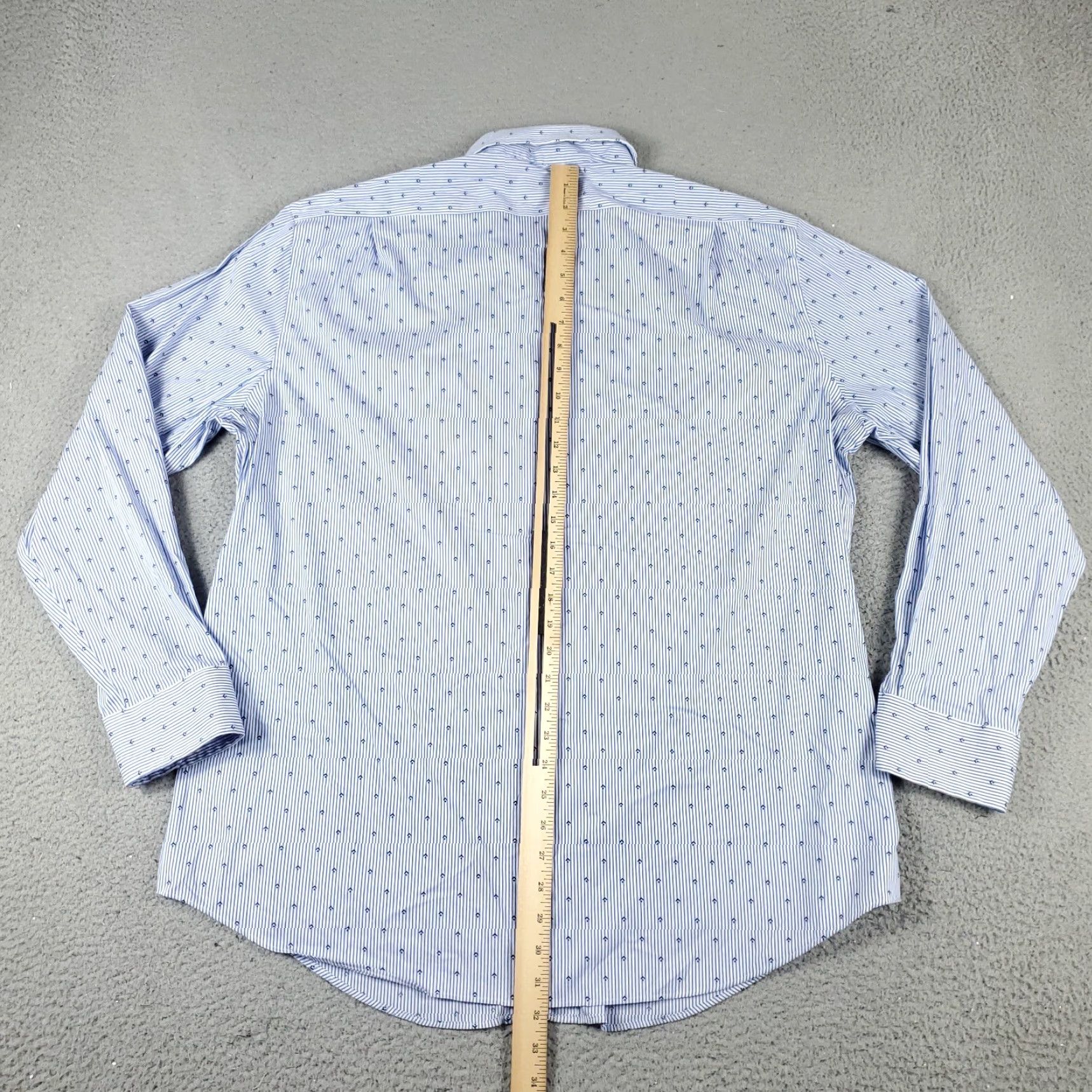 Ralph Lauren Ralph Lauren Shirt Mens 2XL Blue Striped Slim Fit Button Up Long Sleeve Shirt Size US XXL / EU 58 / 5 - 3 Thumbnail