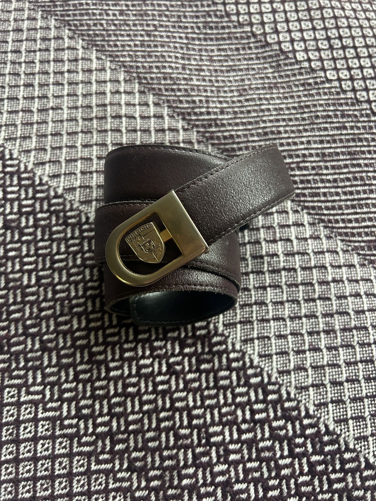Porsche Design Vintage Porsche Leather Belt Solid Style Unisex One size Size ONE SIZE - 1 Thumbnail