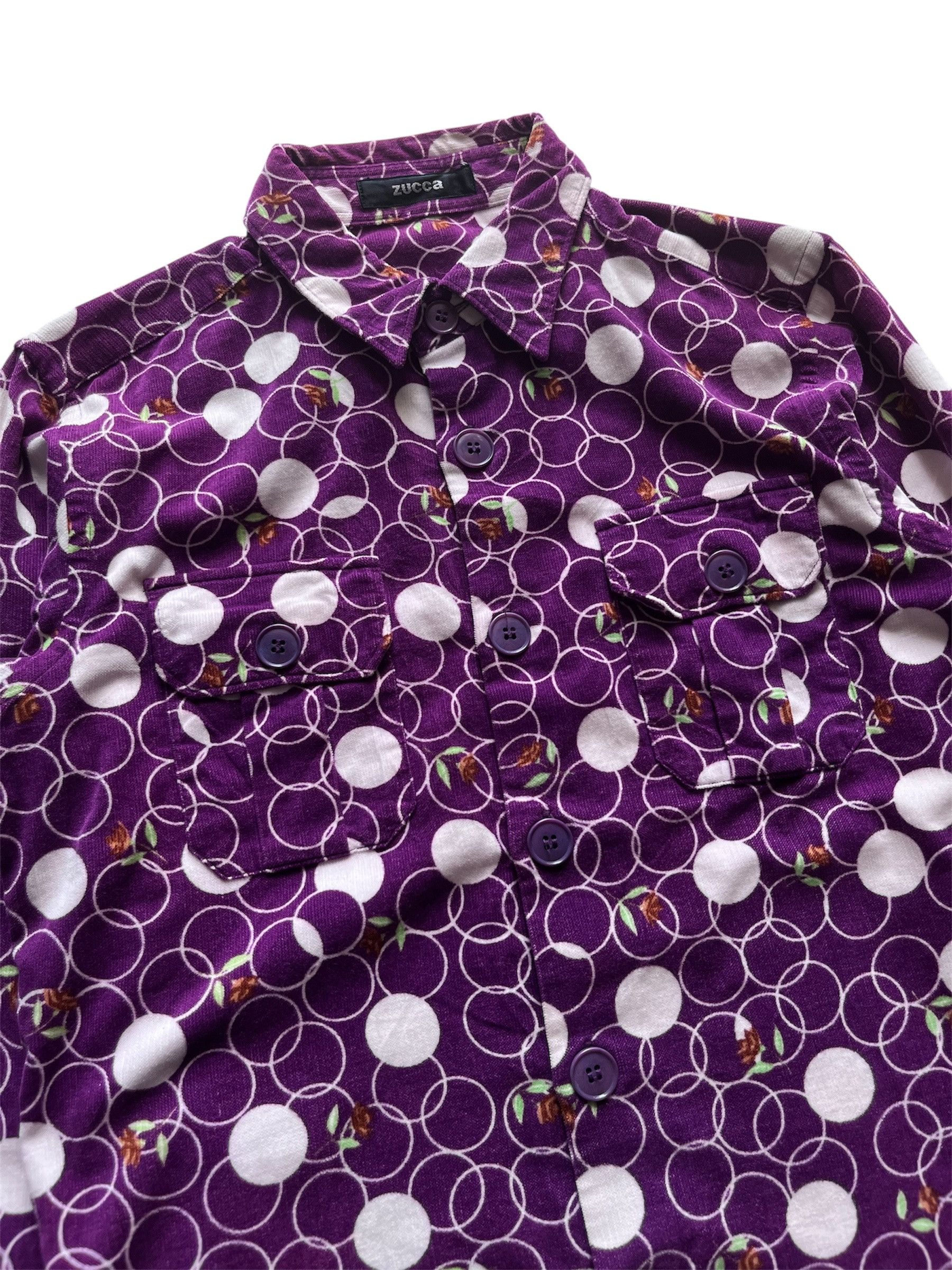 Zucca Zucca Issey Miyake Vintage Pattern Flowers Shirt Size XS / US 0-2 / IT 36-38 - 3 Thumbnail