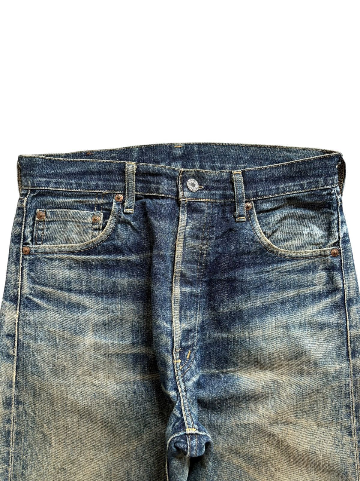 Levi's Vintage 80s Levis 503B Big E Selvedge Ripped Baggy Jeans Size US 30 / EU 46 - 5 Thumbnail