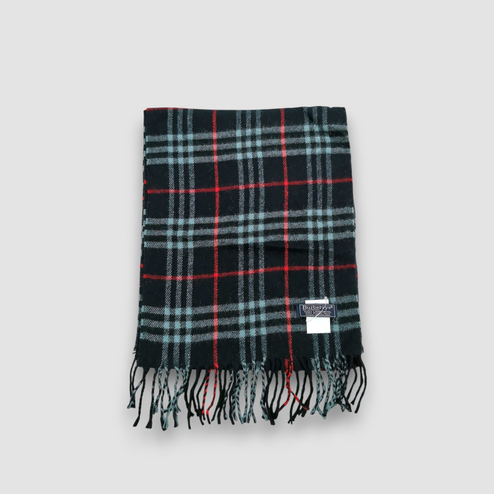 Burberry Vintage Burberry Scarf Tartan Check Muffler Wool Scarves Size ONE SIZE - 2 Thumbnail