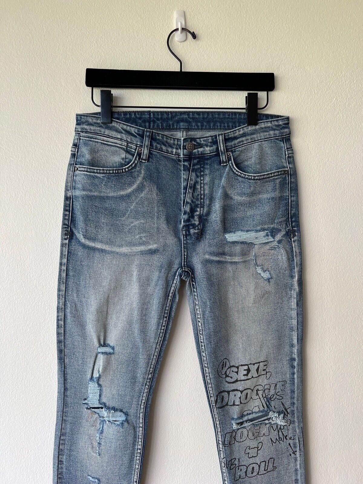 Ksubi new Ksubi mens denim jean 32 Van Winkle blue sexe drogue Size US 32 / EU 48 - 2 Thumbnail