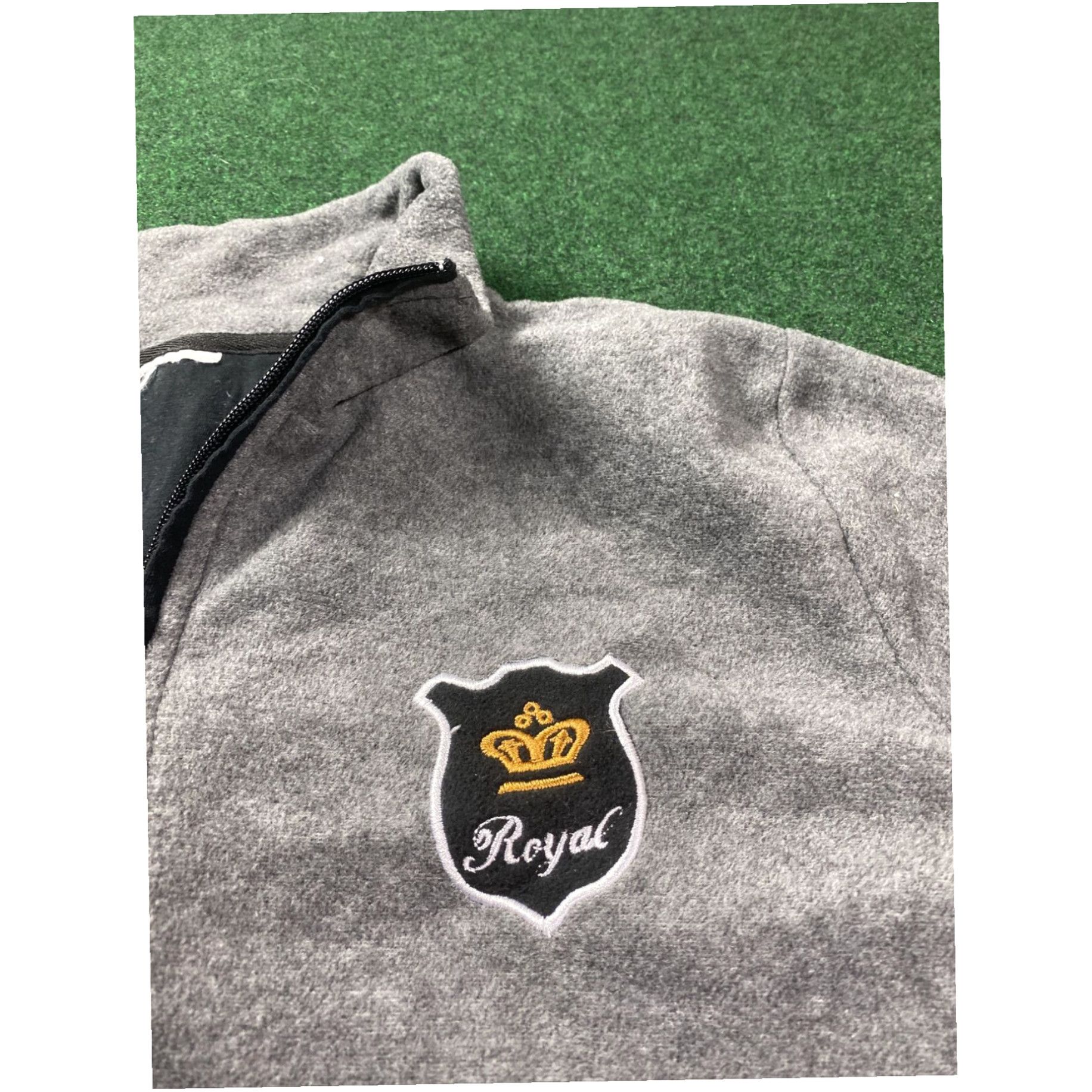 Vintage FLEECE ZIP UP VEST CROWN ROYAL SIZE MEDIUM Gray Light Weight Size M / US 6-8 / IT 42-44 - 4 Thumbnail