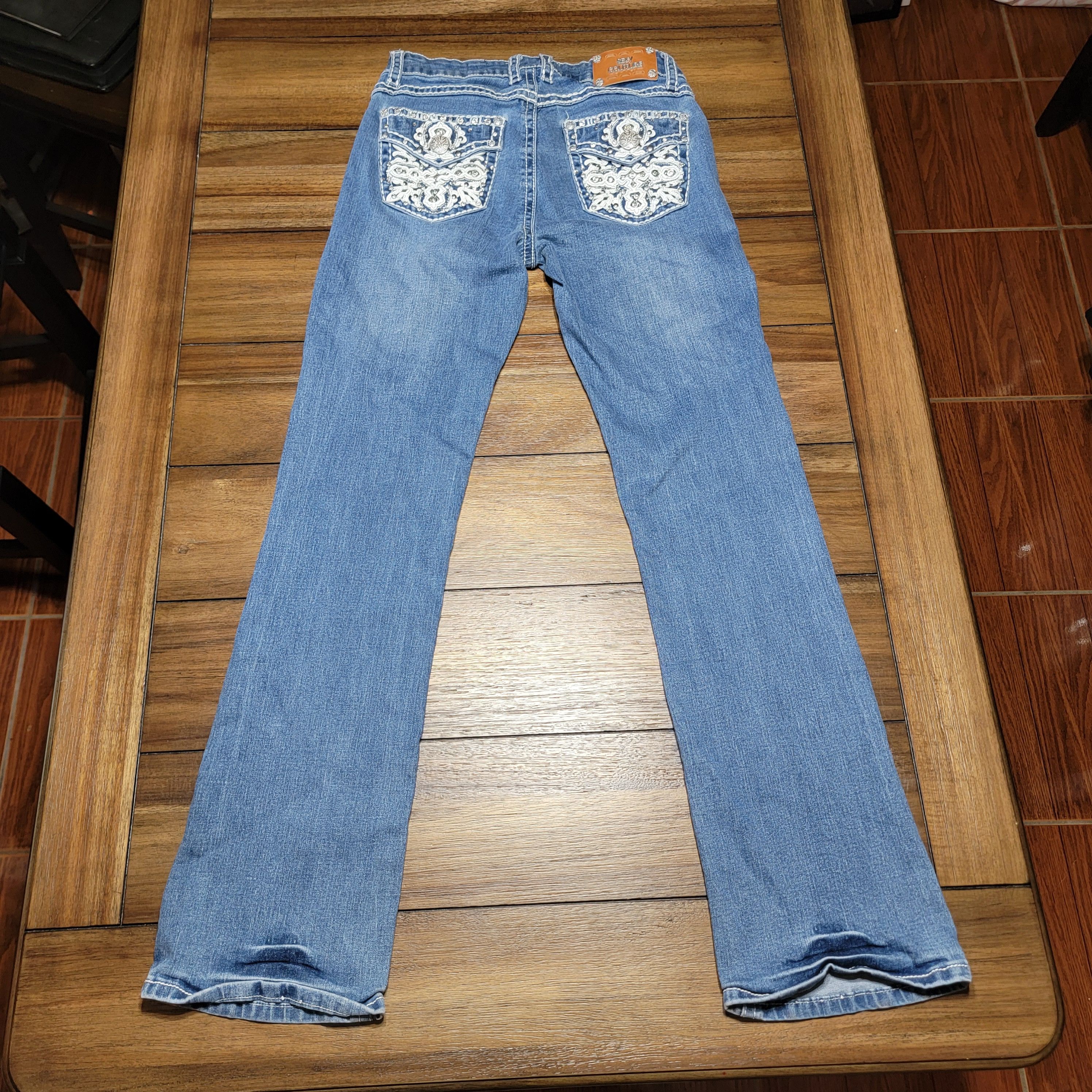 Other Sexy Couture Premium Denim Jeans Bling Pockets - Junior 9 Size 28" / US 6 / IT 42 - 4 Thumbnail