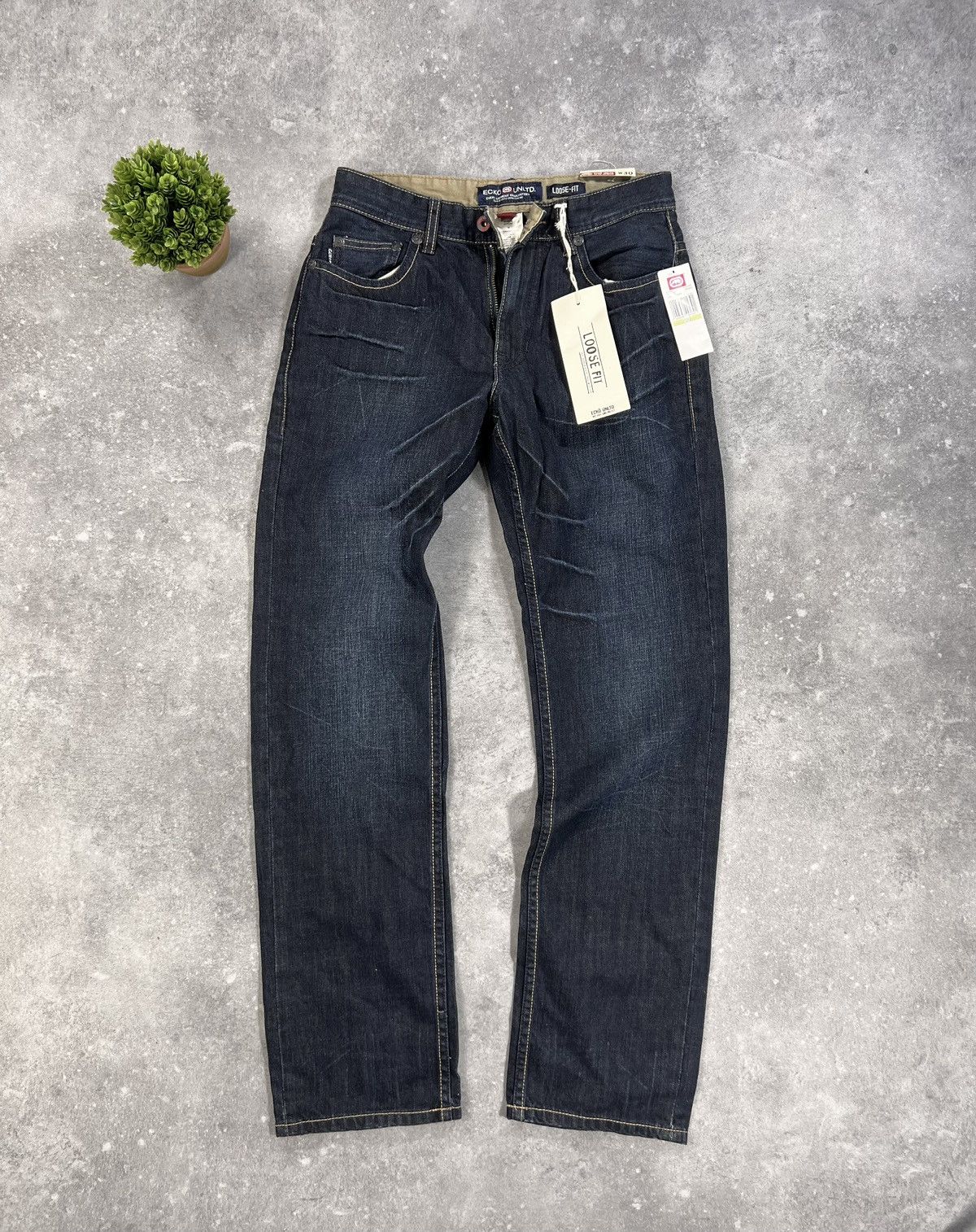 Ecko Unltd. × Vintage Vintage Y2k Ecko Unltd. Loose Fit Denim Pants 00s Grunge Size US 30 / EU 46 - 3 Thumbnail