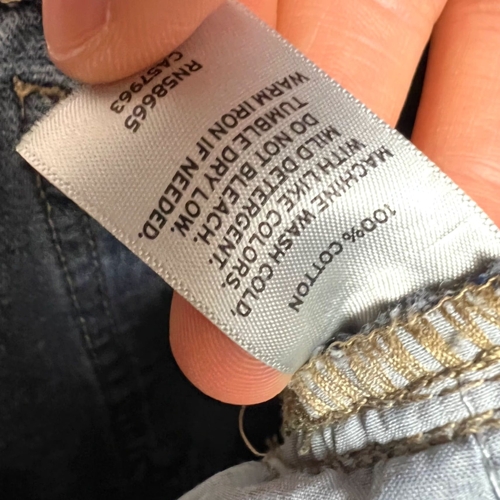 Vintage BP Womens Distressed Jeans Denim Straight Leg 31 Blue Mid-Rise Size 24" / US 00 / IT 34 - 4 Thumbnail