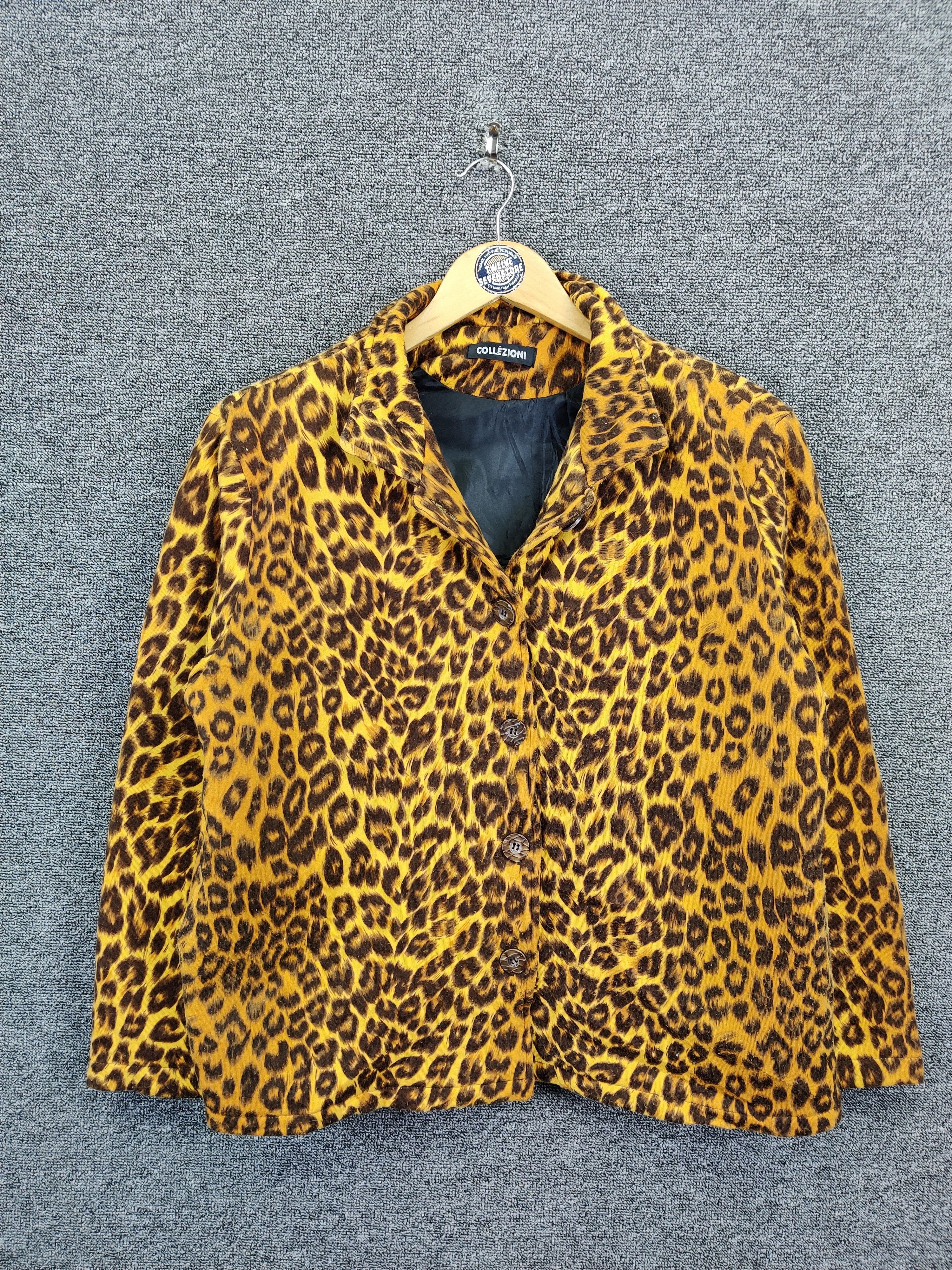 ifsixwasnine jk-w peak ♀2 Japanese Brand IFSIXWASNINE JK-W PEAK-2/M Leoapard Print Blazer