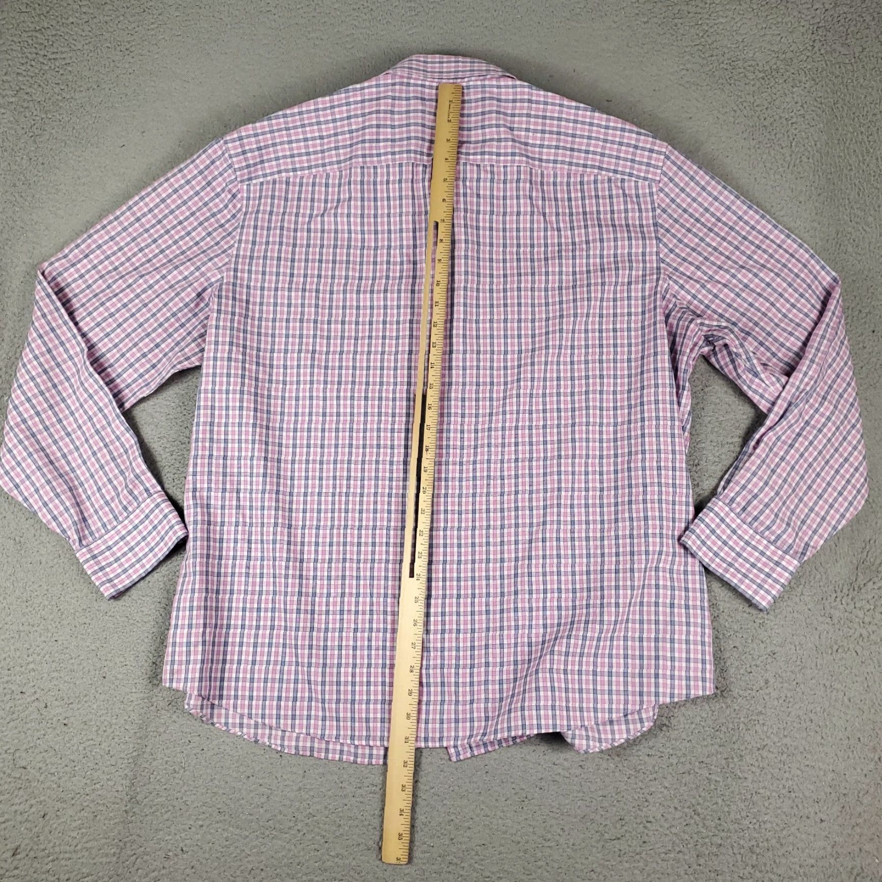 UNTUCKit UNTUCKit Shirt Mens 3XL Pink Plaid Button-Up Long Sleeve Casual Business Formal Workwear Size US XXL / EU 58 / 5 - 4 Thumbnail