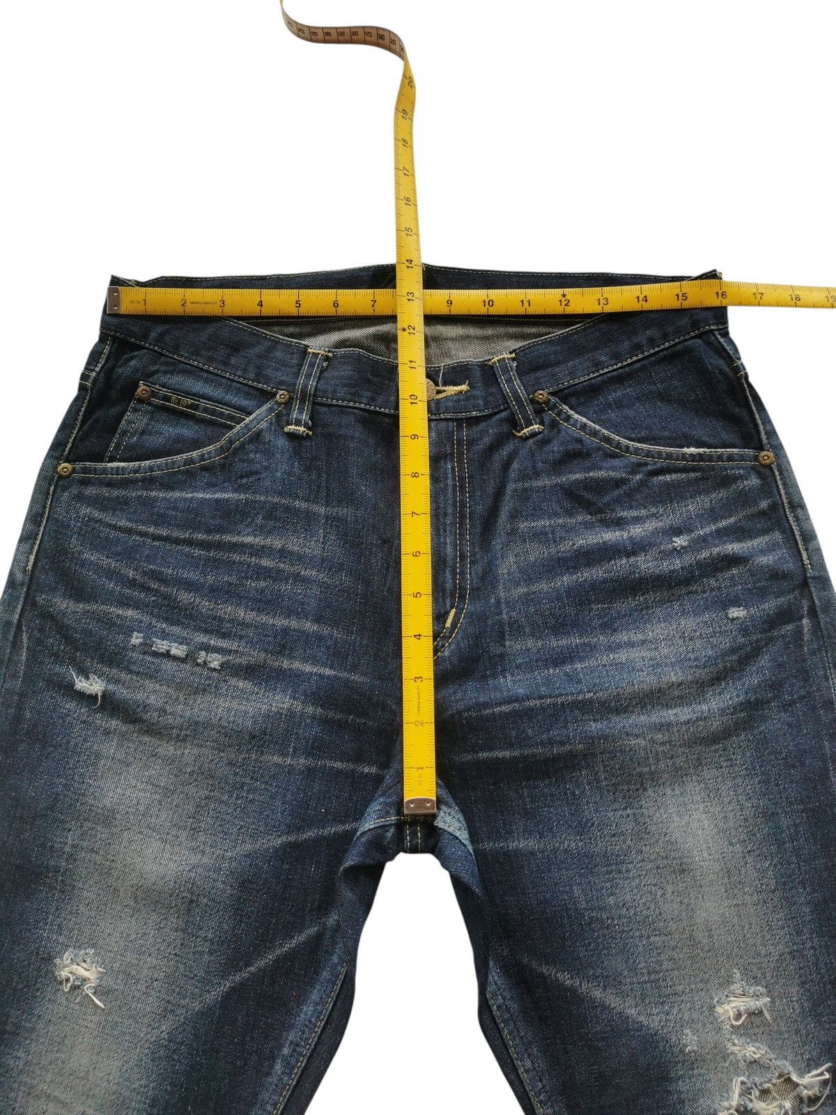 Lee Lee × nano universe Distressed Jeans Cat Whisker 32 Size US 32 / EU 48 - 8 Thumbnail